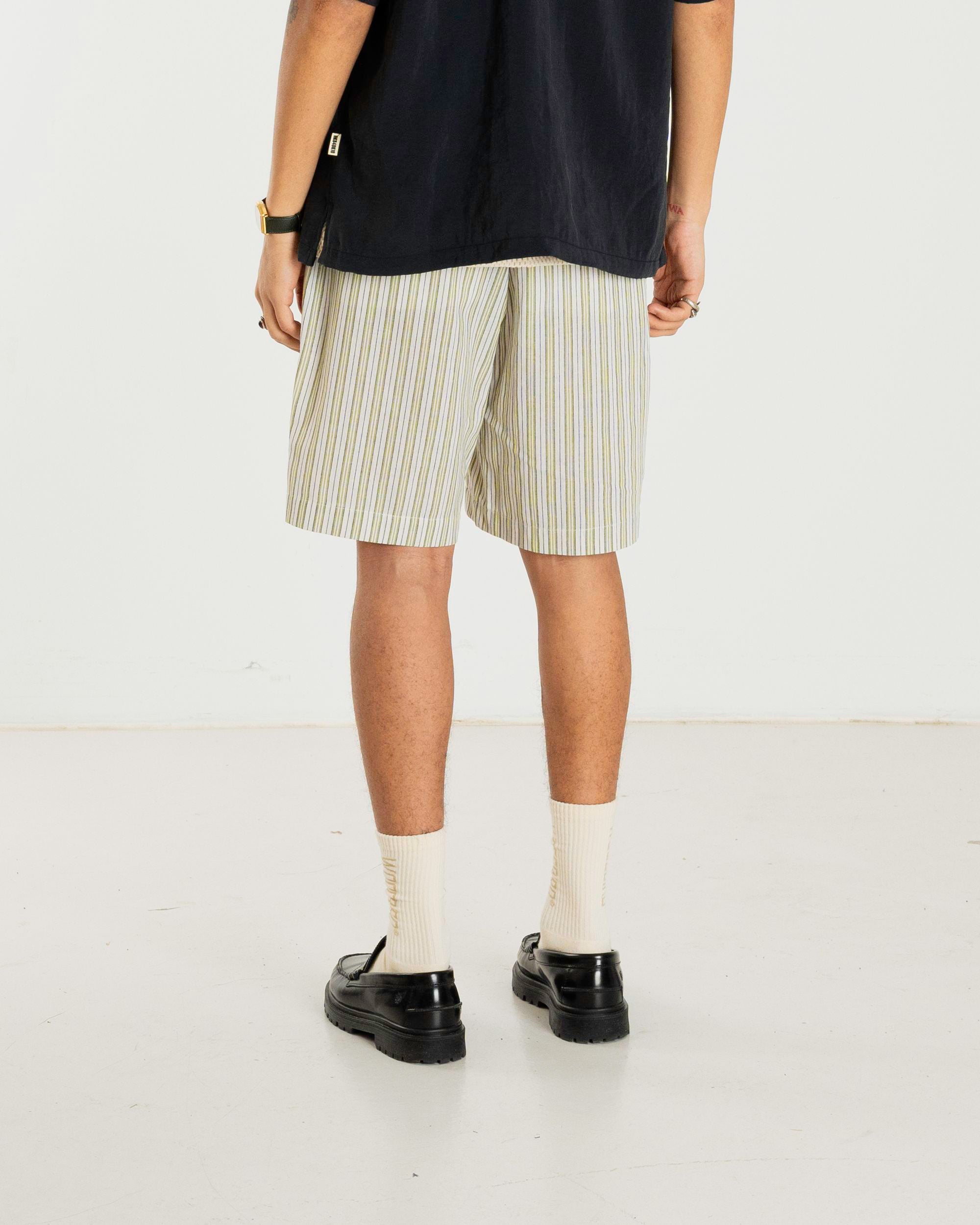Woodbird WBBommy Stripe Shorts Shorts Light Sand