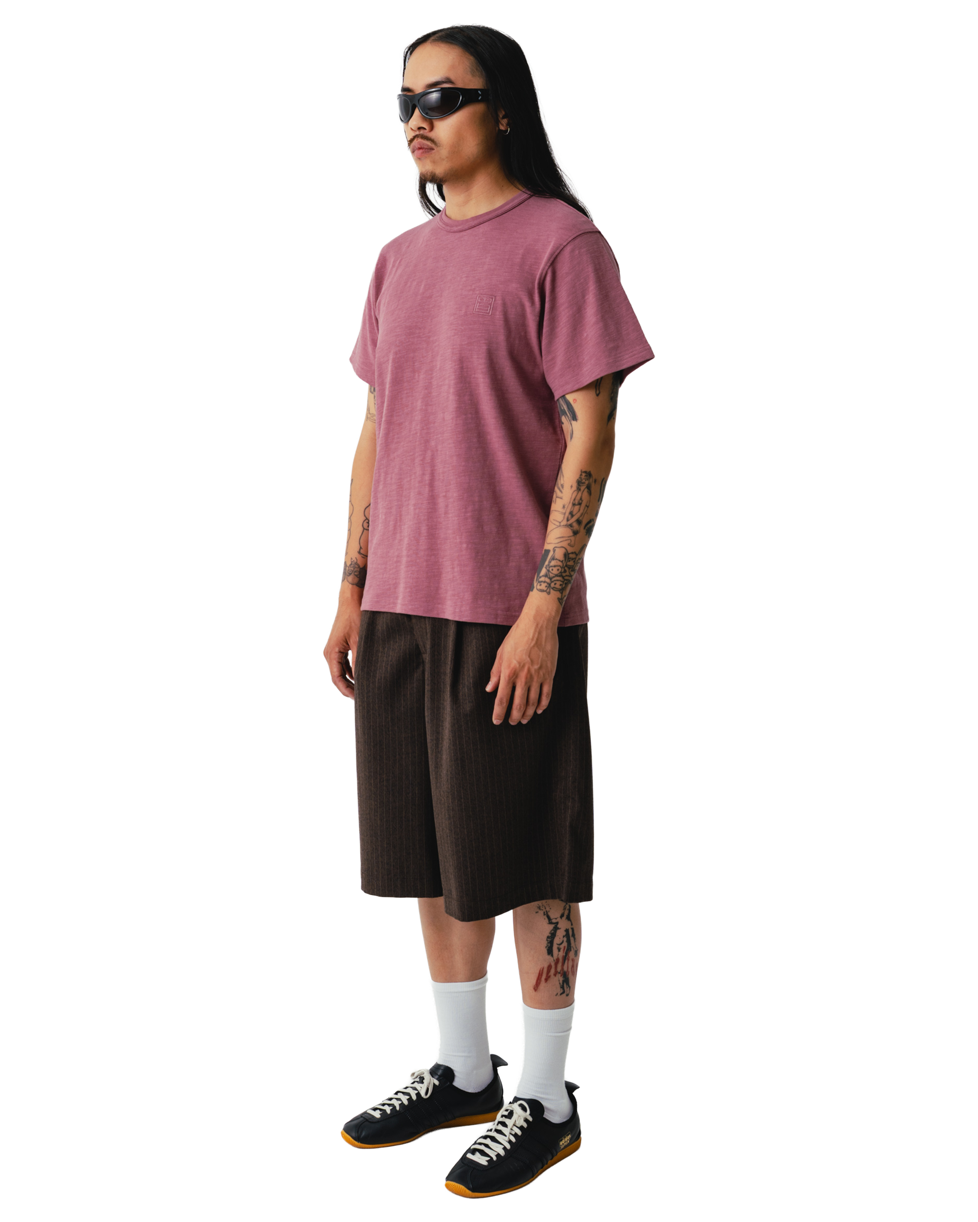 Woodbird WBBone Slub Tee T-Shirts Violet
