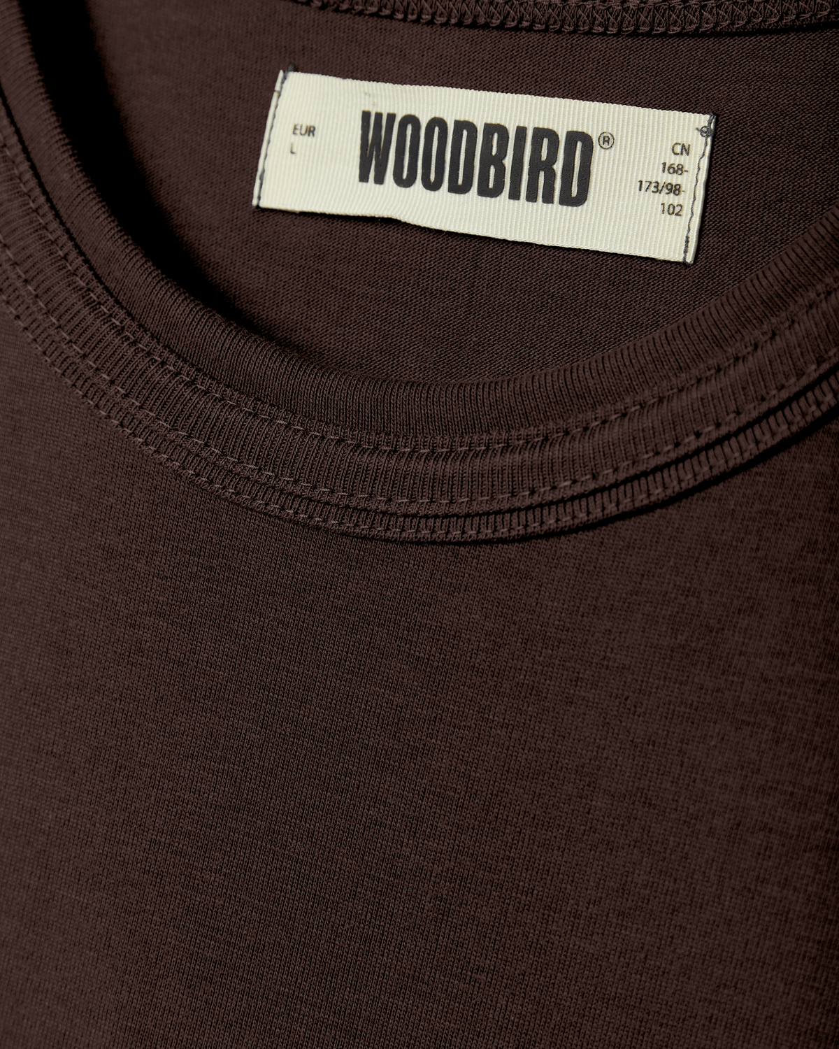 Woodbird WBBone Tee T-Shirts Fudge Brown