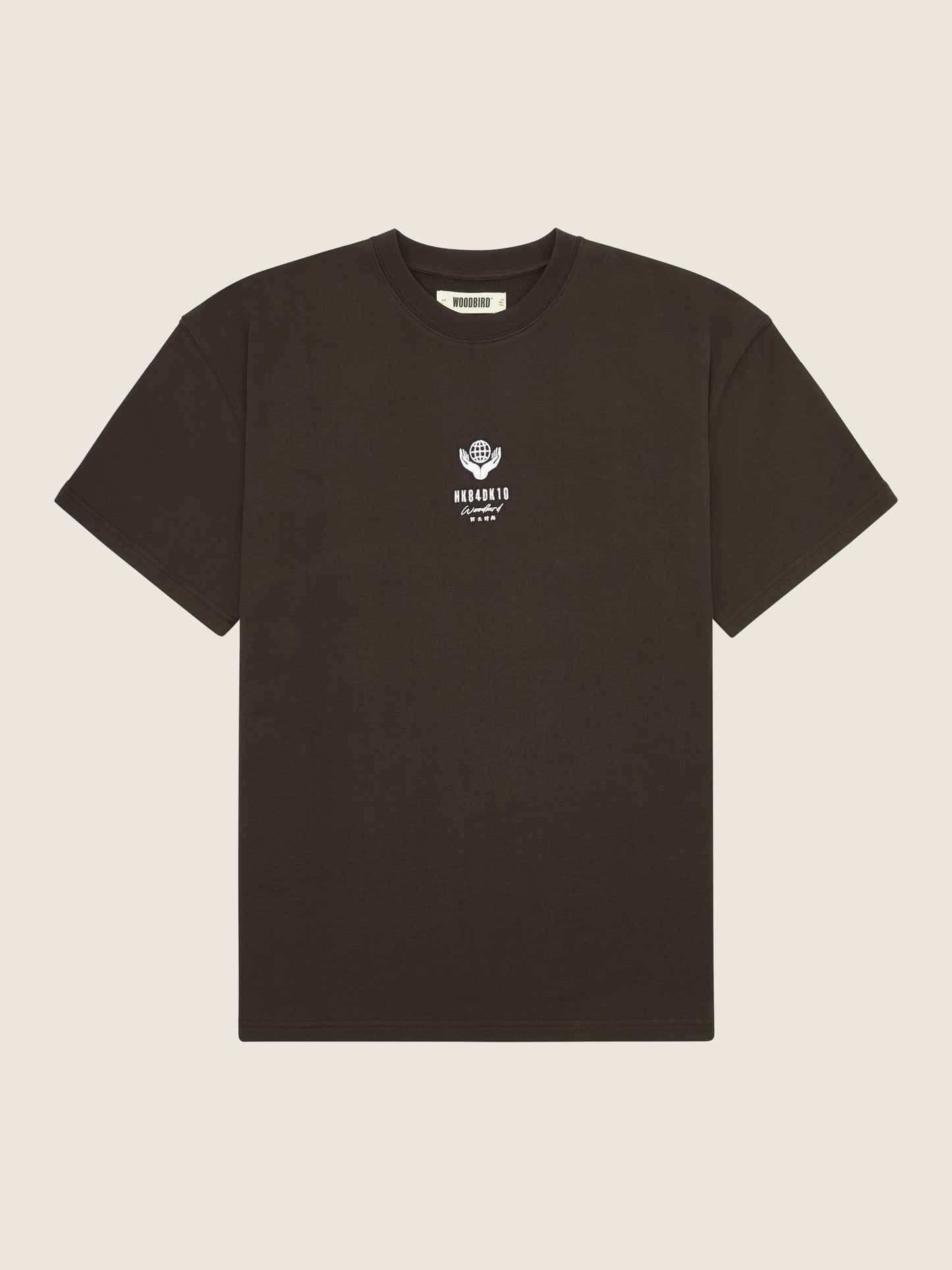 Woodbird WBBose Sweat Tee T-Shirts Chocolate brown