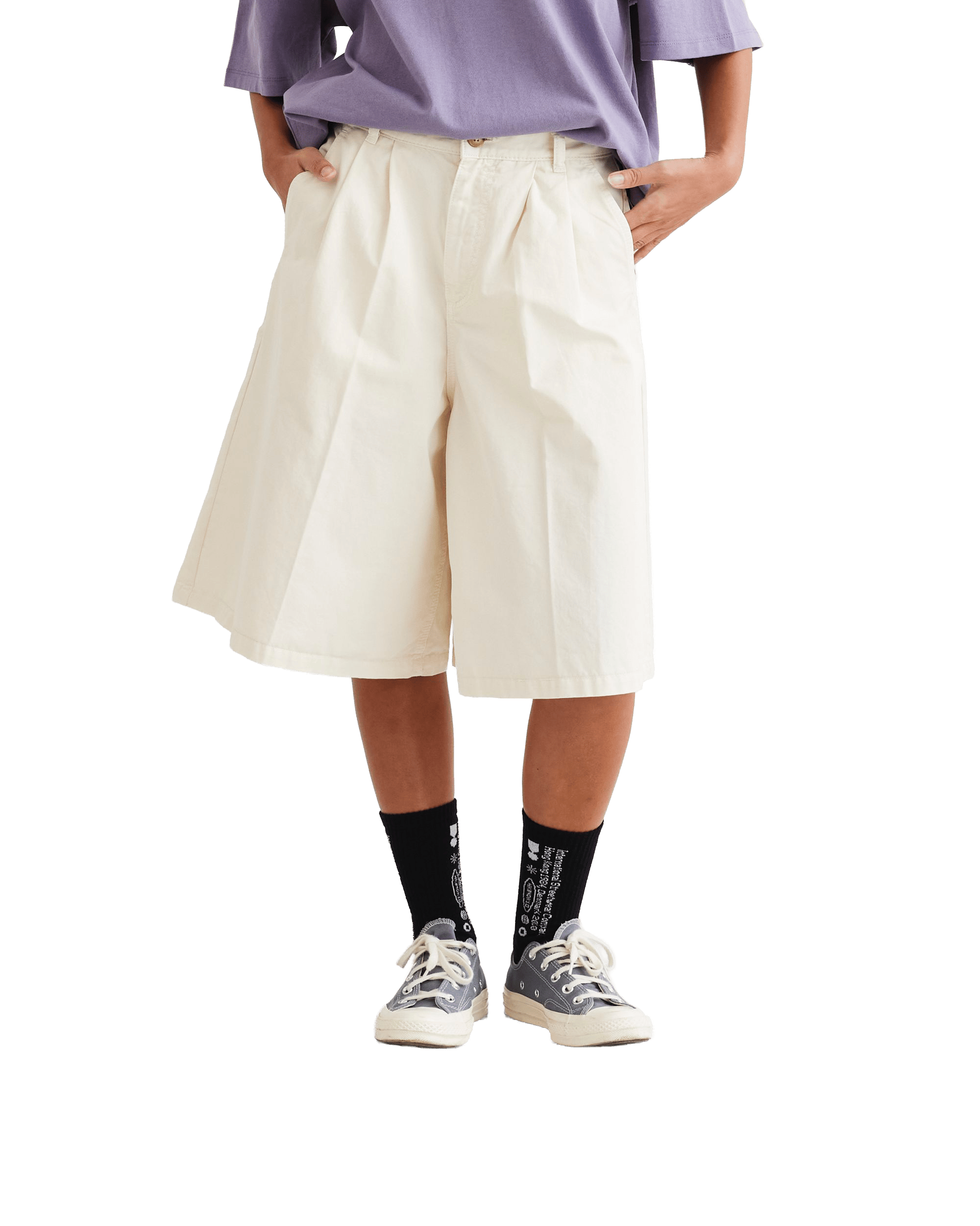 Woodbird Female WBBri Paper Shorts Shorts Off White