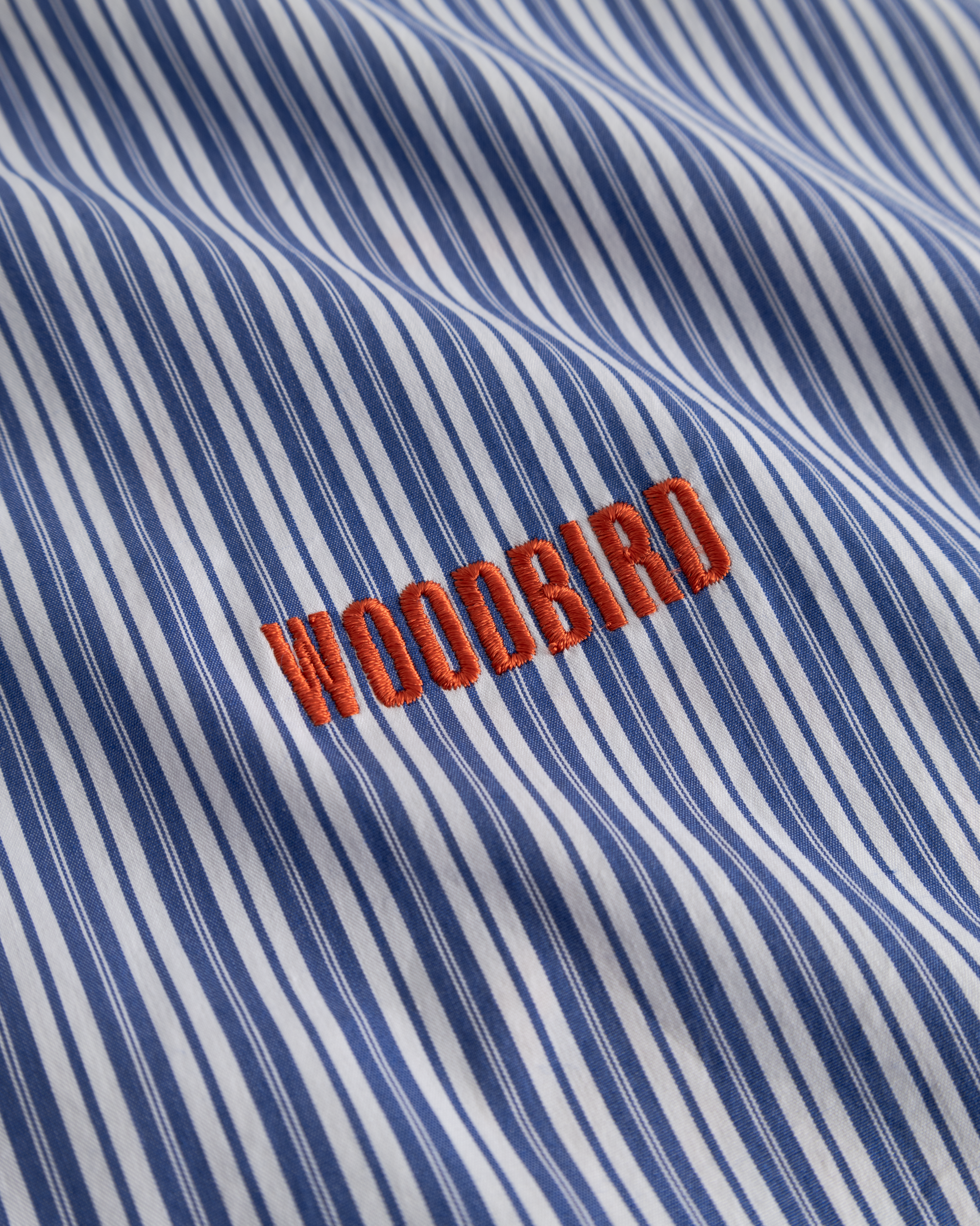 Woodbird WBBrooks Lion Shirt Shirts Light Blue