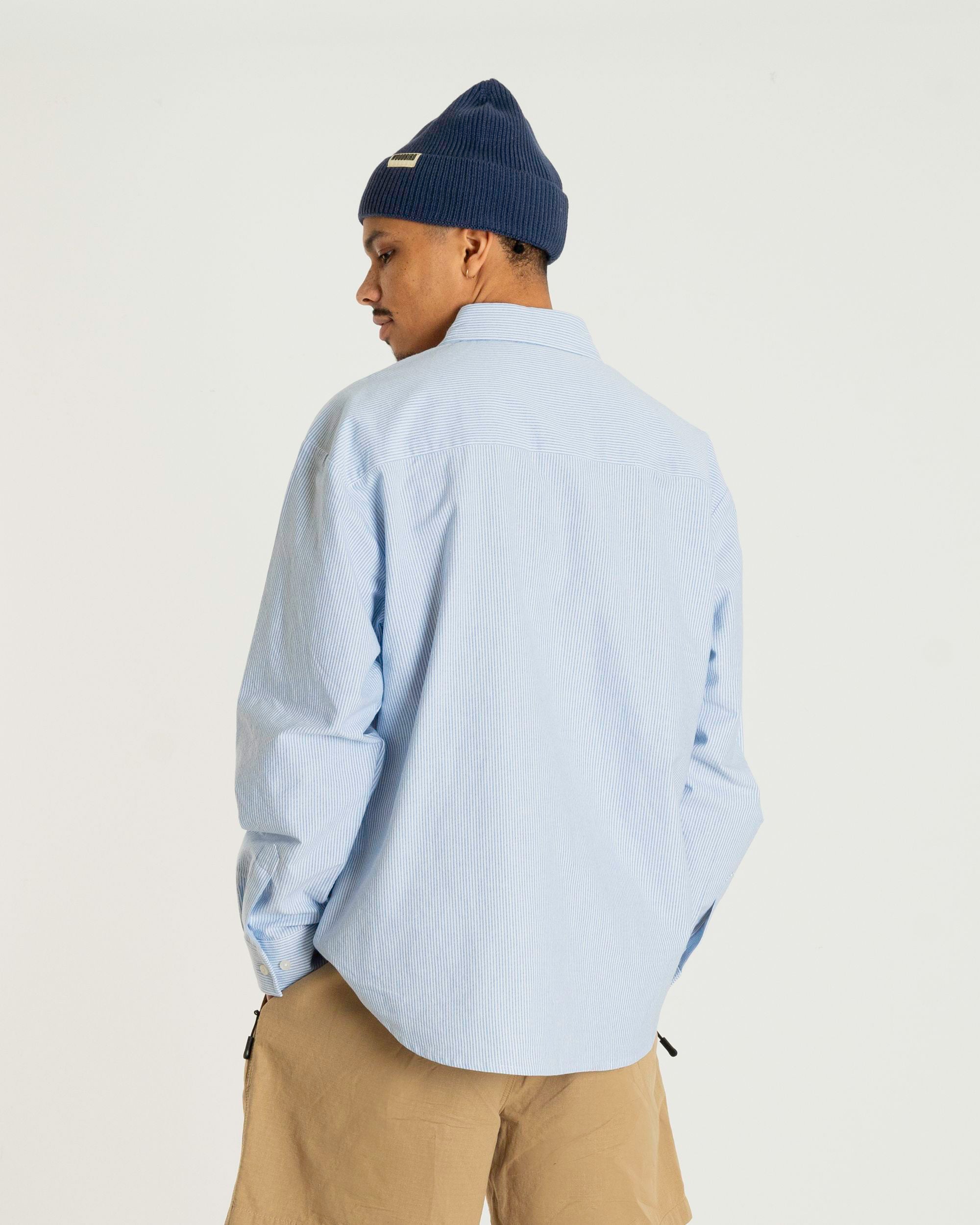 Woodbird WBBrooks Ox Shirt Shirts Light Blue
