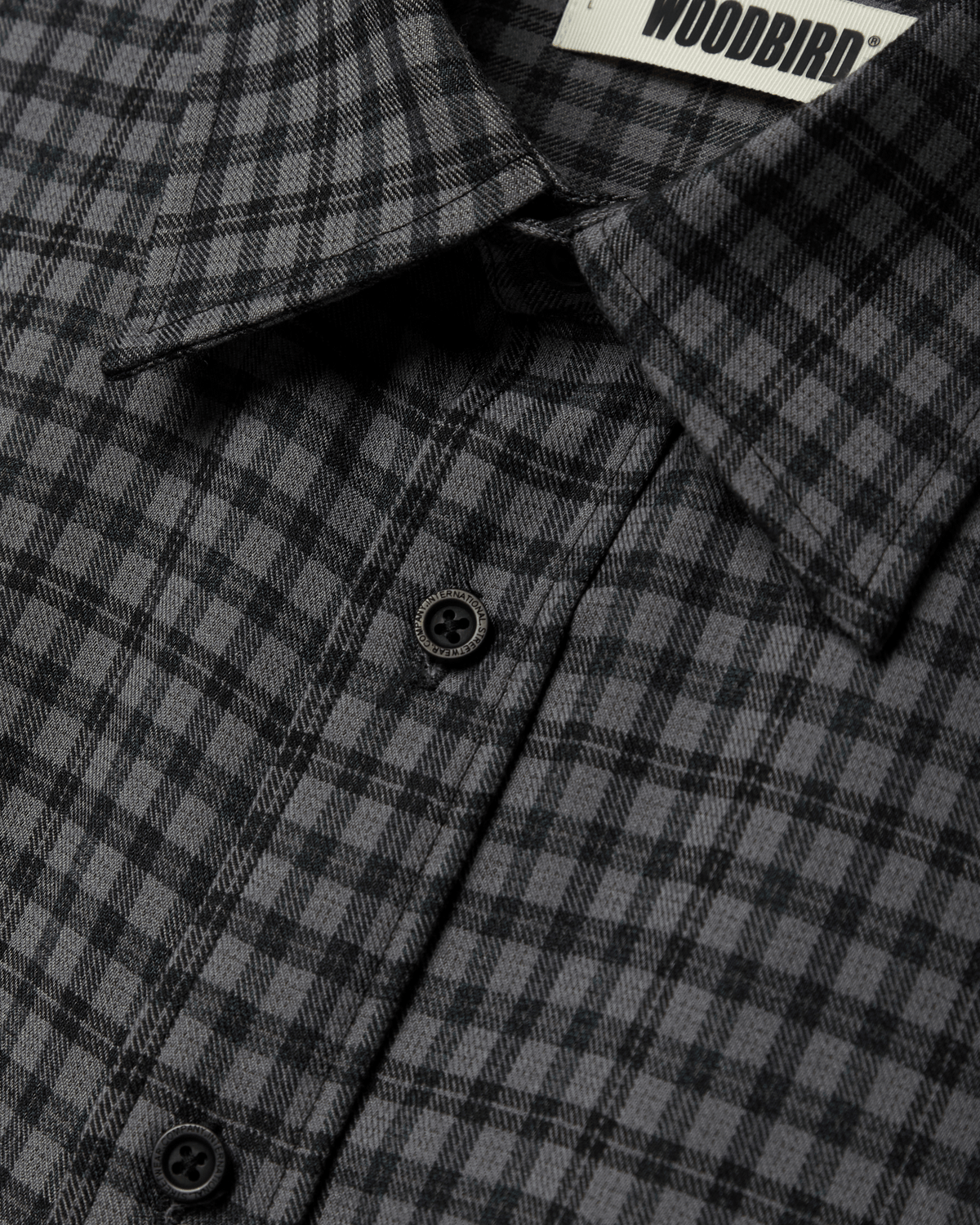 Woodbird WBBuzo Bei Check Shirt Shirts Black