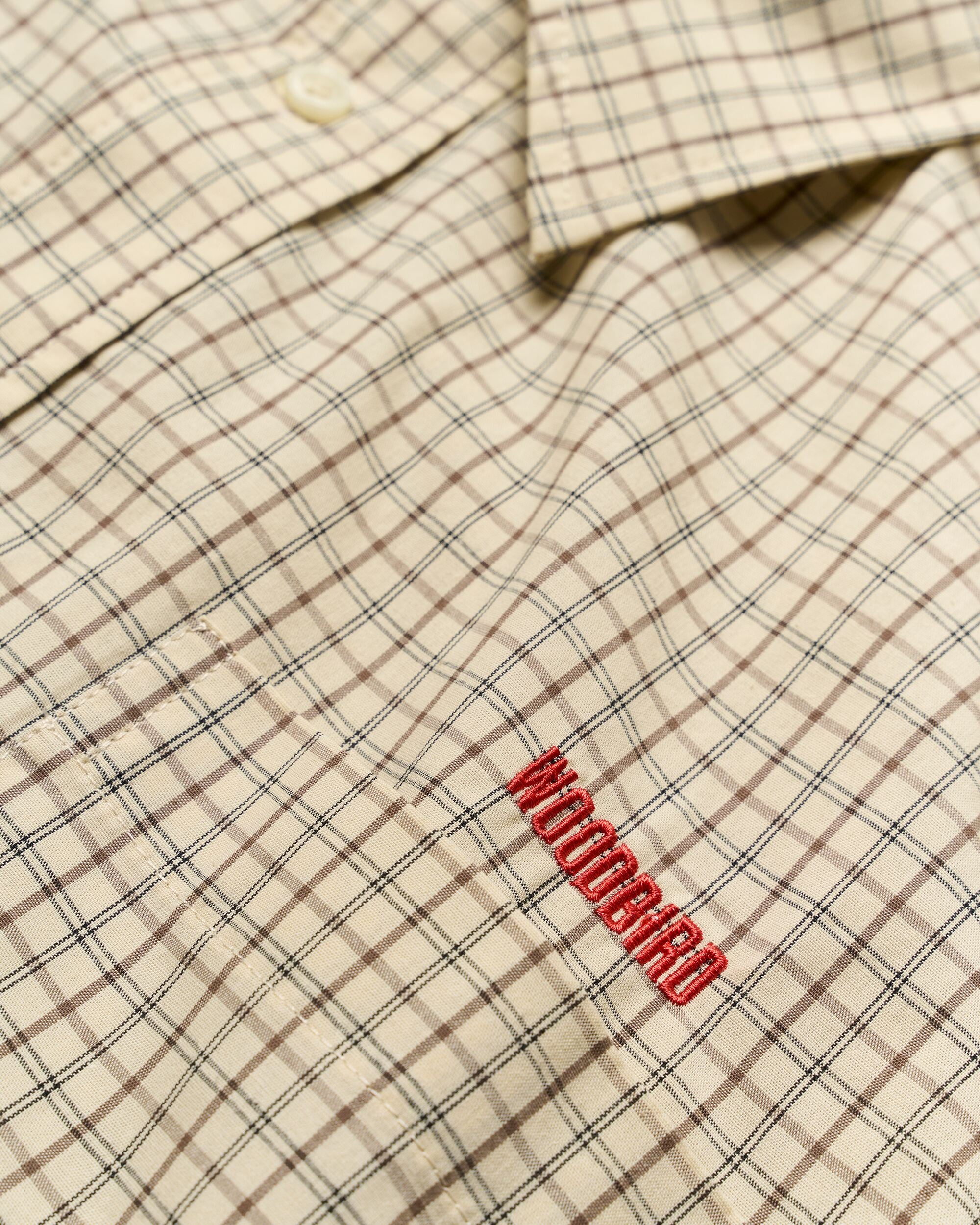 Woodbird WBBuzo Cai Check Shirt Shirts Off White Check