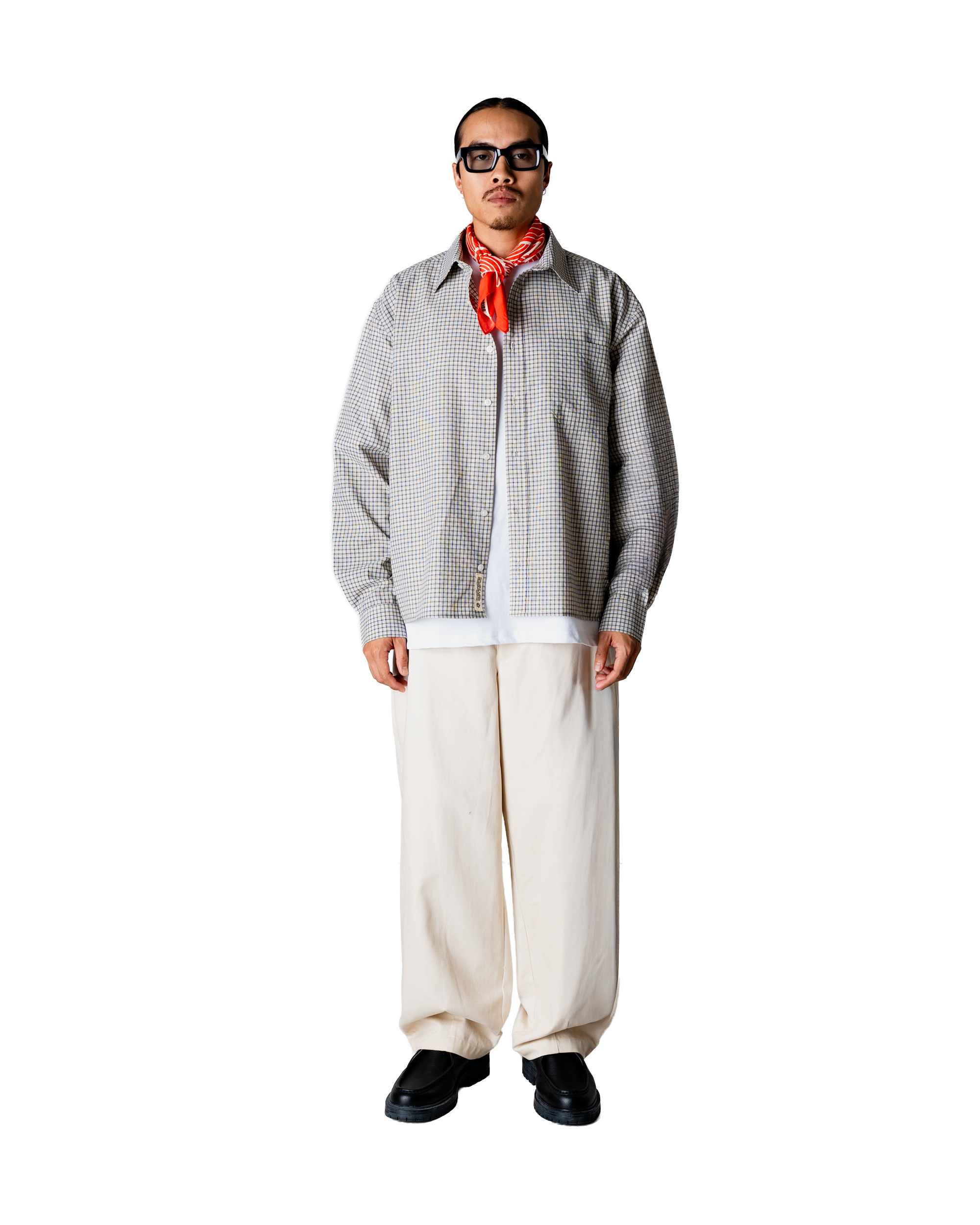 Woodbird WBBuzo Check Shirt Shirts Off White Check