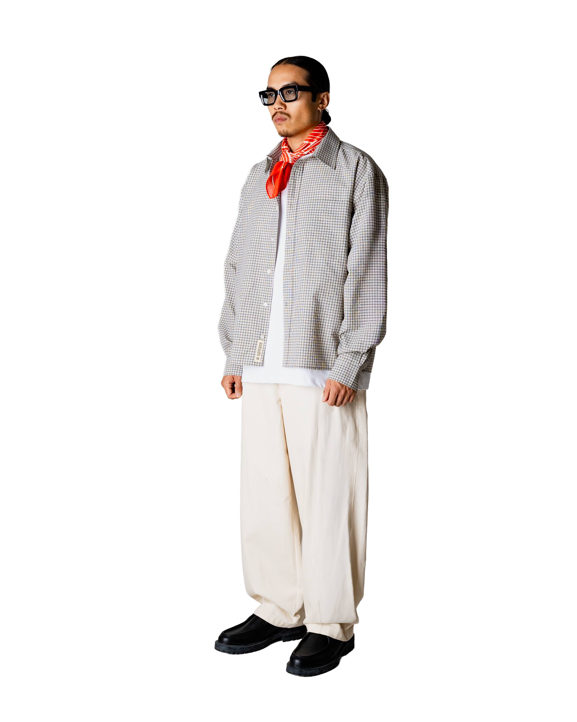 Woodbird WBBuzo Check Shirt Shirts Off White Check