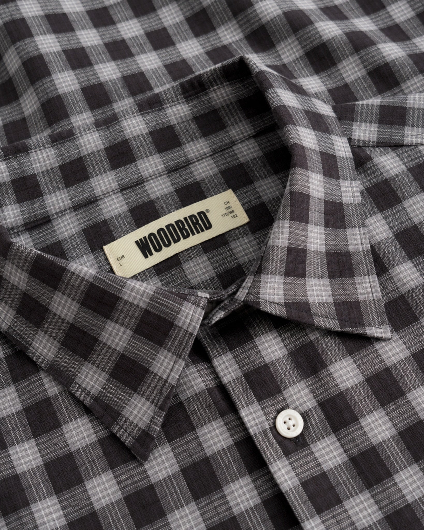 Woodbird WBBuzo Chen Check Shirt Shirts Black-Grey