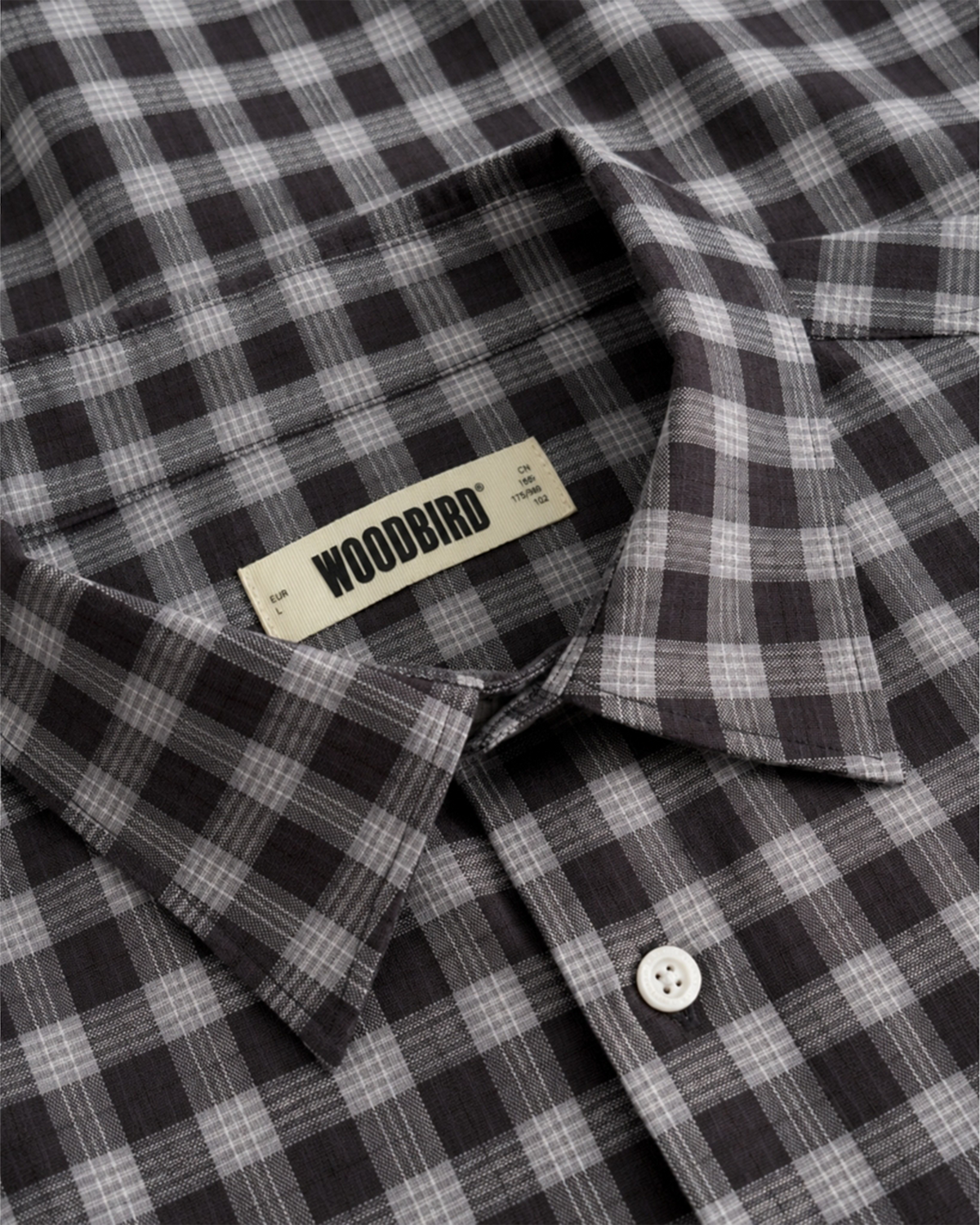 Woodbird WBBuzo Chen Check Shirt Shirts Black-Grey