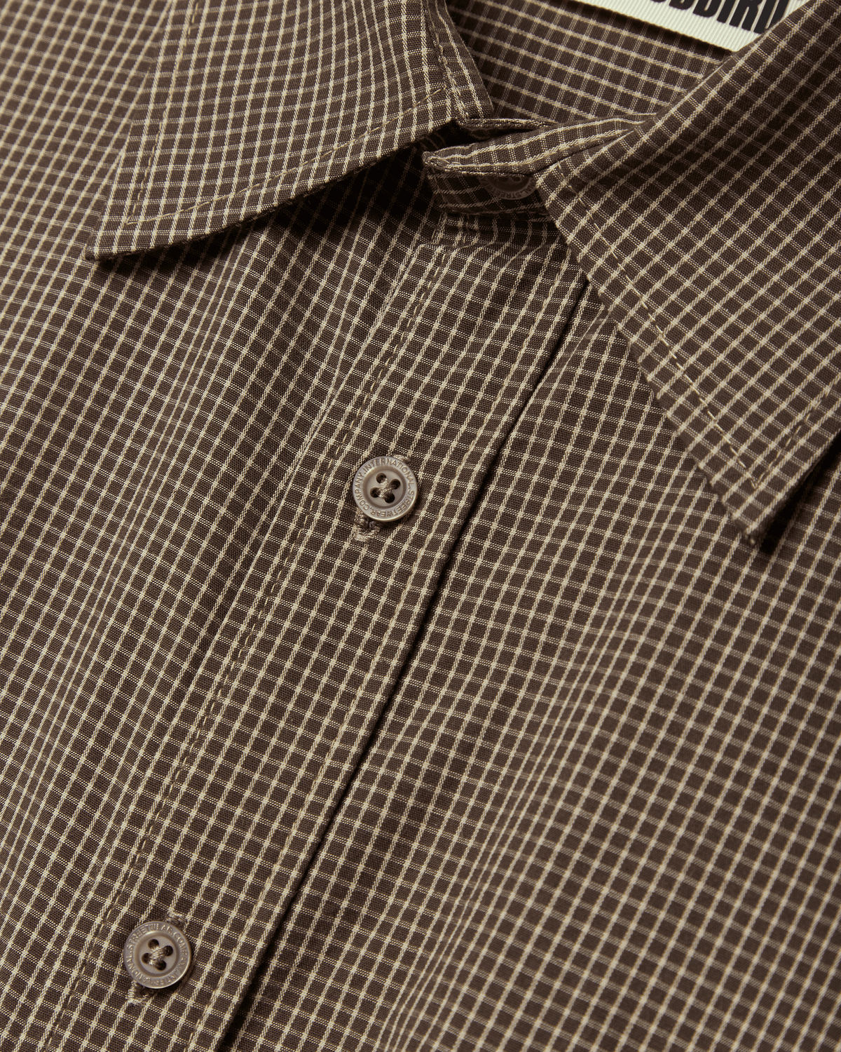 Woodbird WBBuzo Chen Check Shirt Shirts Brown