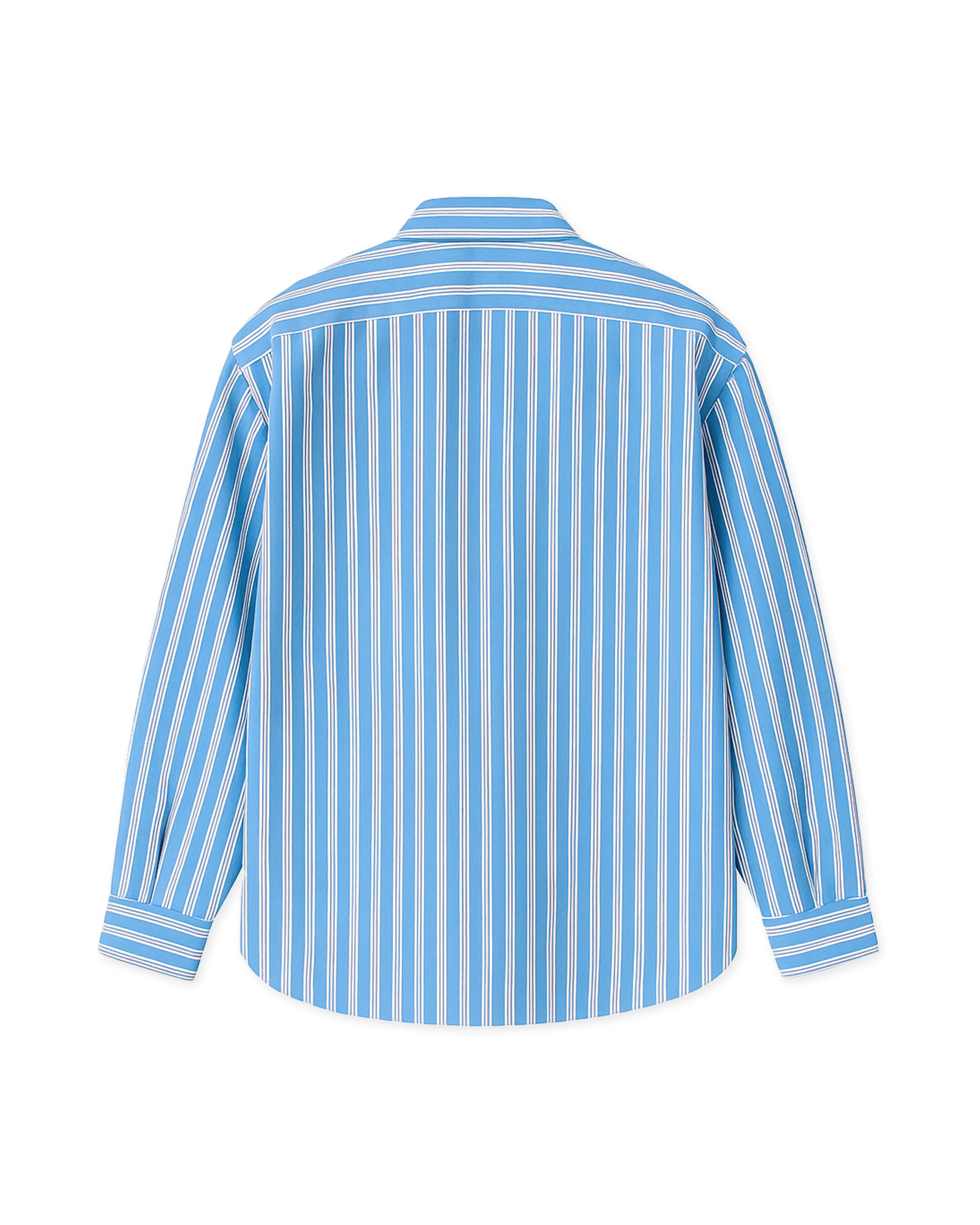 Woodbird WBBuzo Classic Shirt Shirts Blue Stripe
