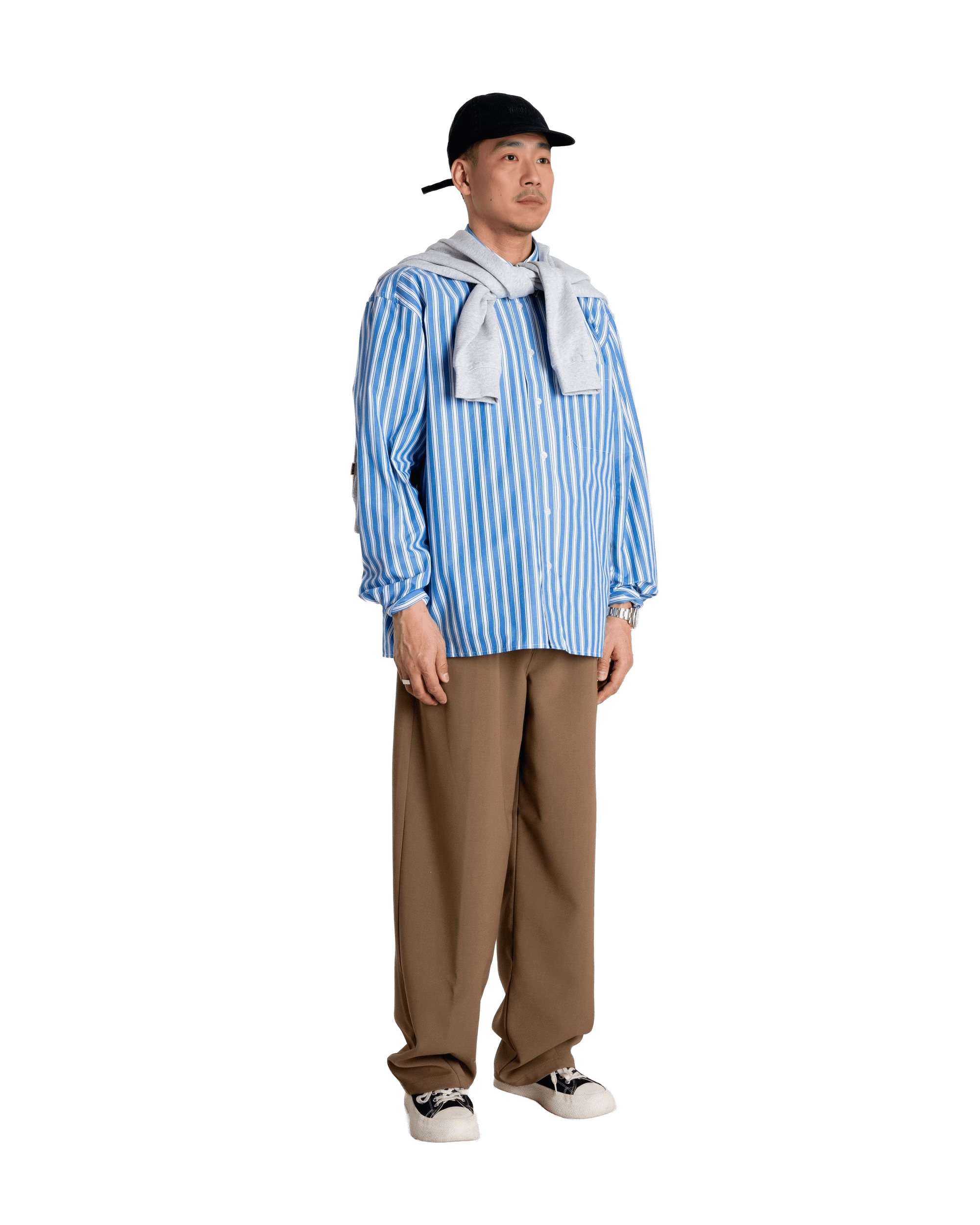 Woodbird WBBuzo Classic Shirt Shirts Blue Stripe