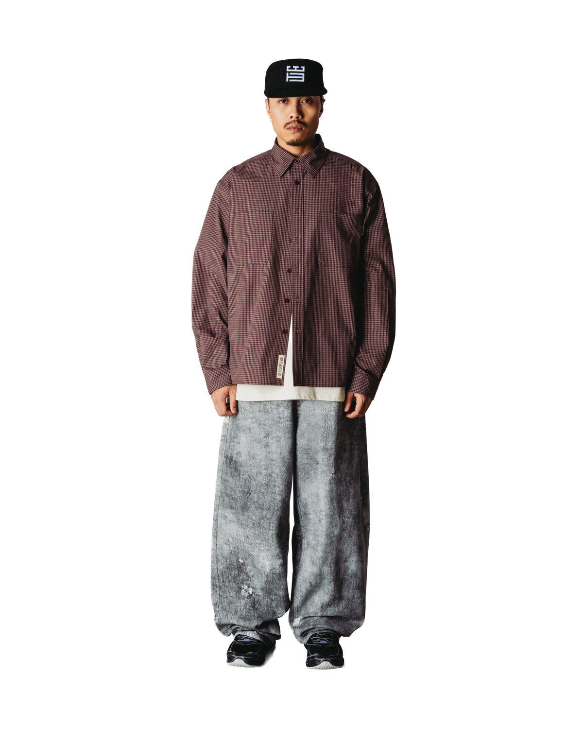 Woodbird WBBuzo Dau Check Shirt Shirts Brown-Red
