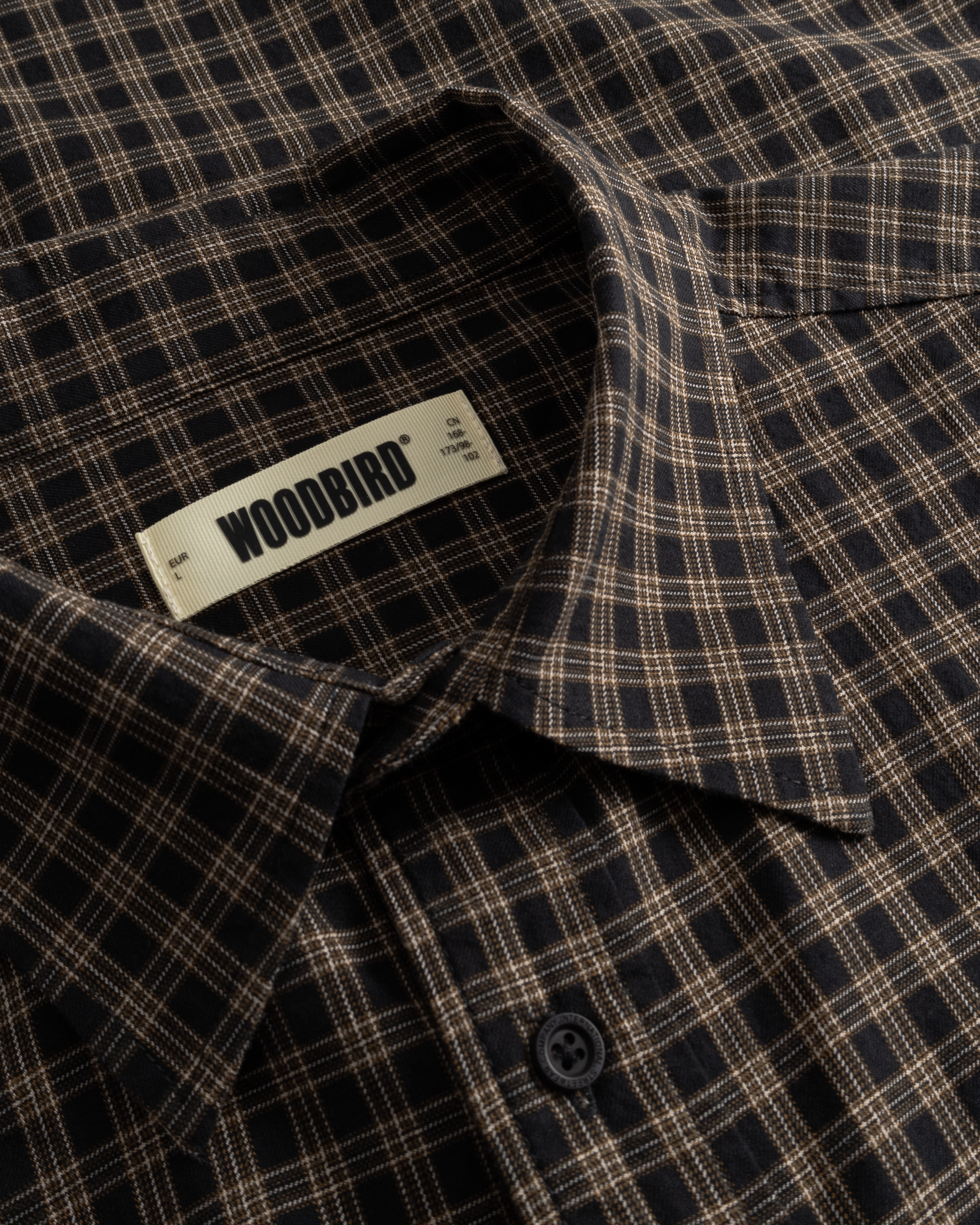 Woodbird WBBuzo Hang Check Shirt Shirts Black Check