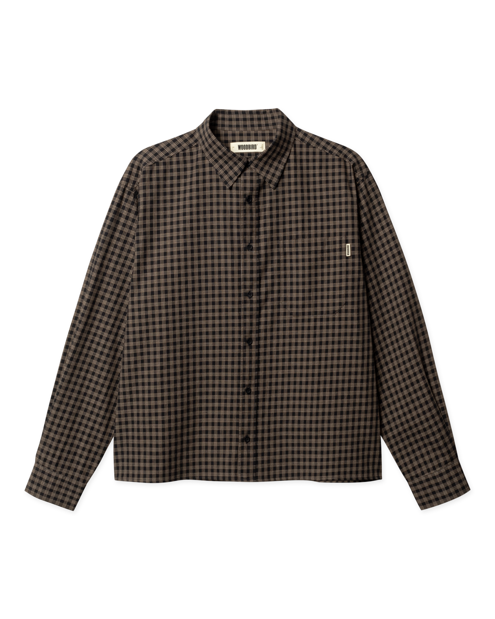 Woodbird WBBuzo Hang Check Shirt Shirts Black Check