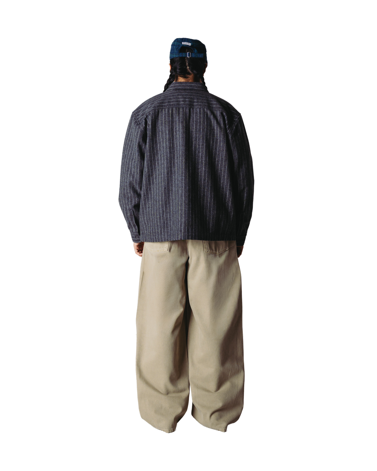 Woodbird WBBuzo Herringbone Shirt Shirts Dark Grey