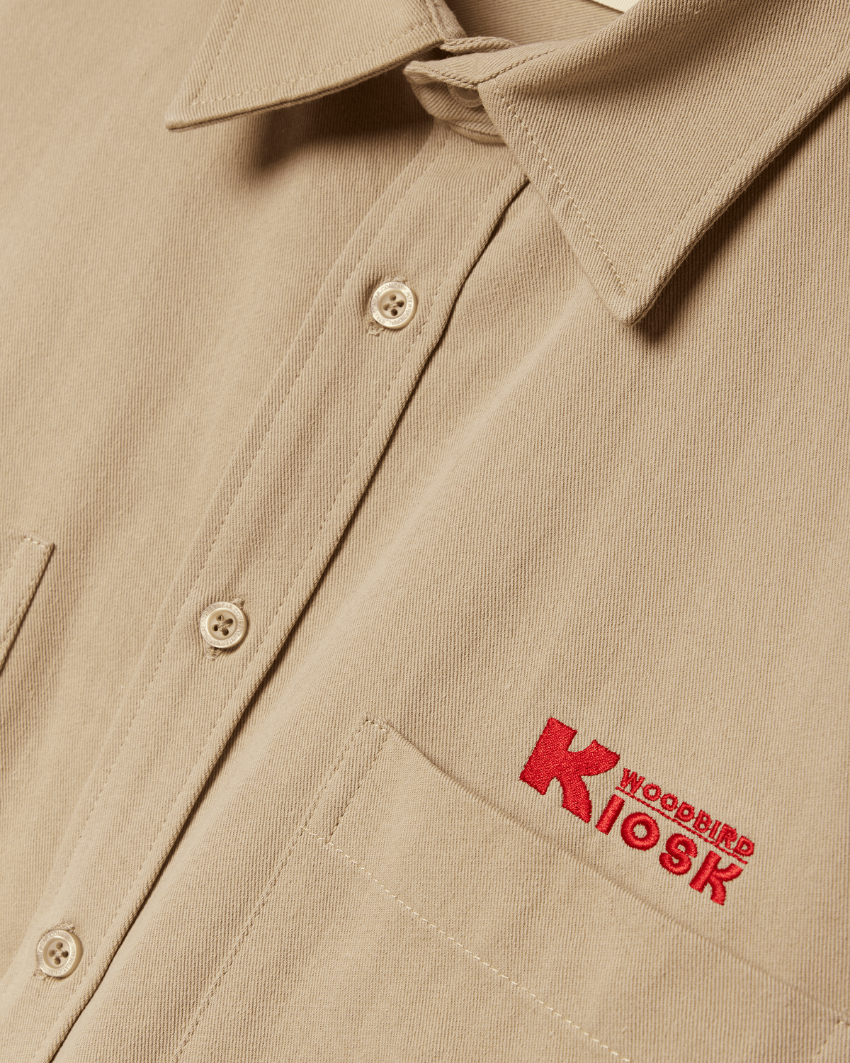 Woodbird WBBuzo Kiosk Shirt Shirts Taupe