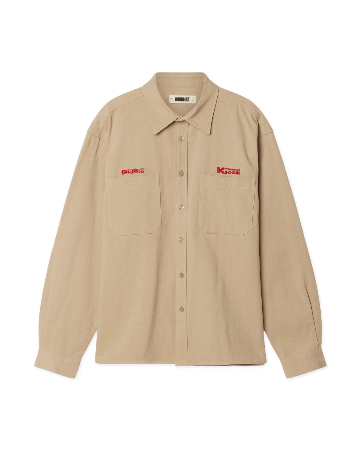 Woodbird WBBuzo Kiosk Shirt Shirts Taupe