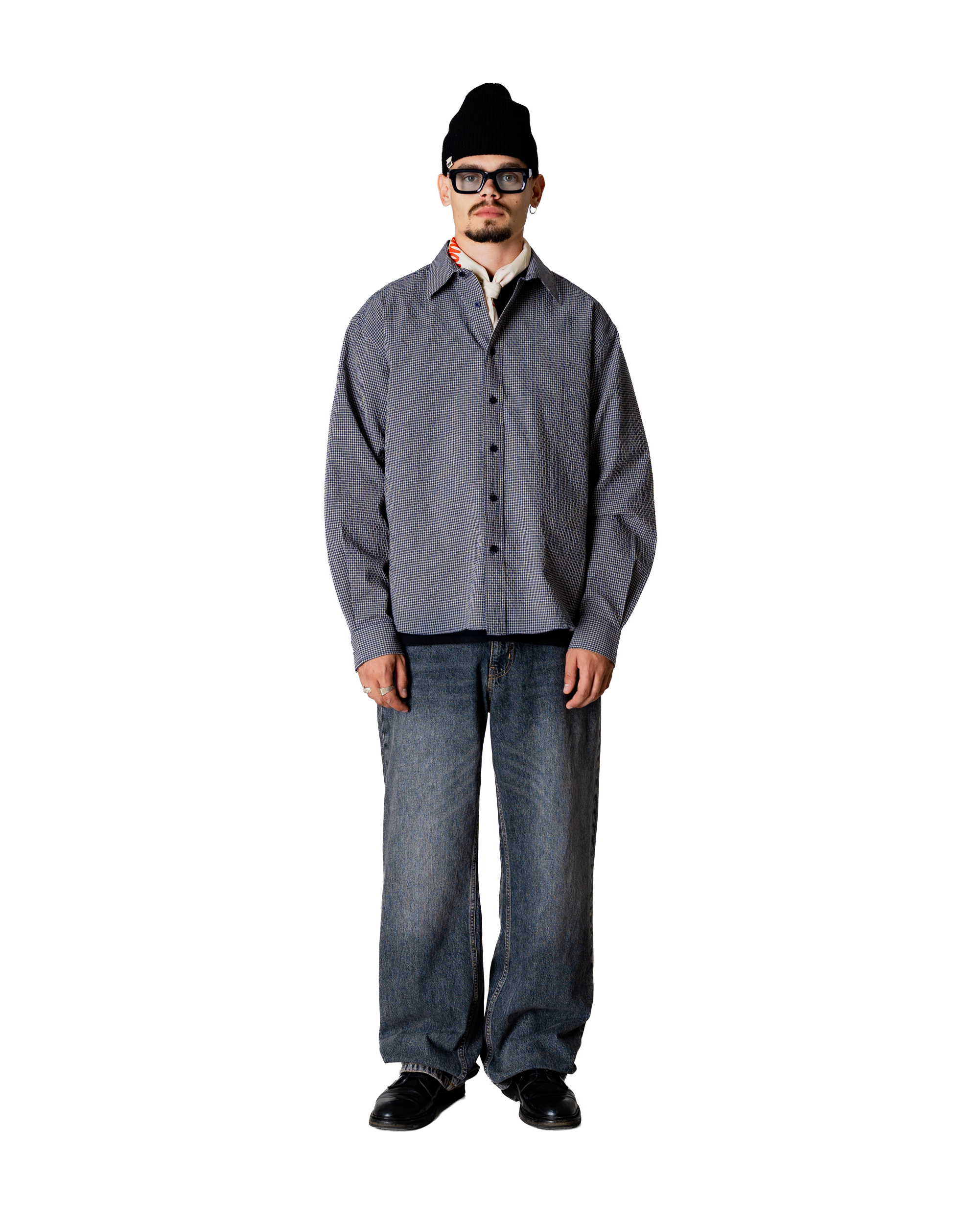 Woodbird WBBuzo Ling Check Shirt Shirts Blue Check