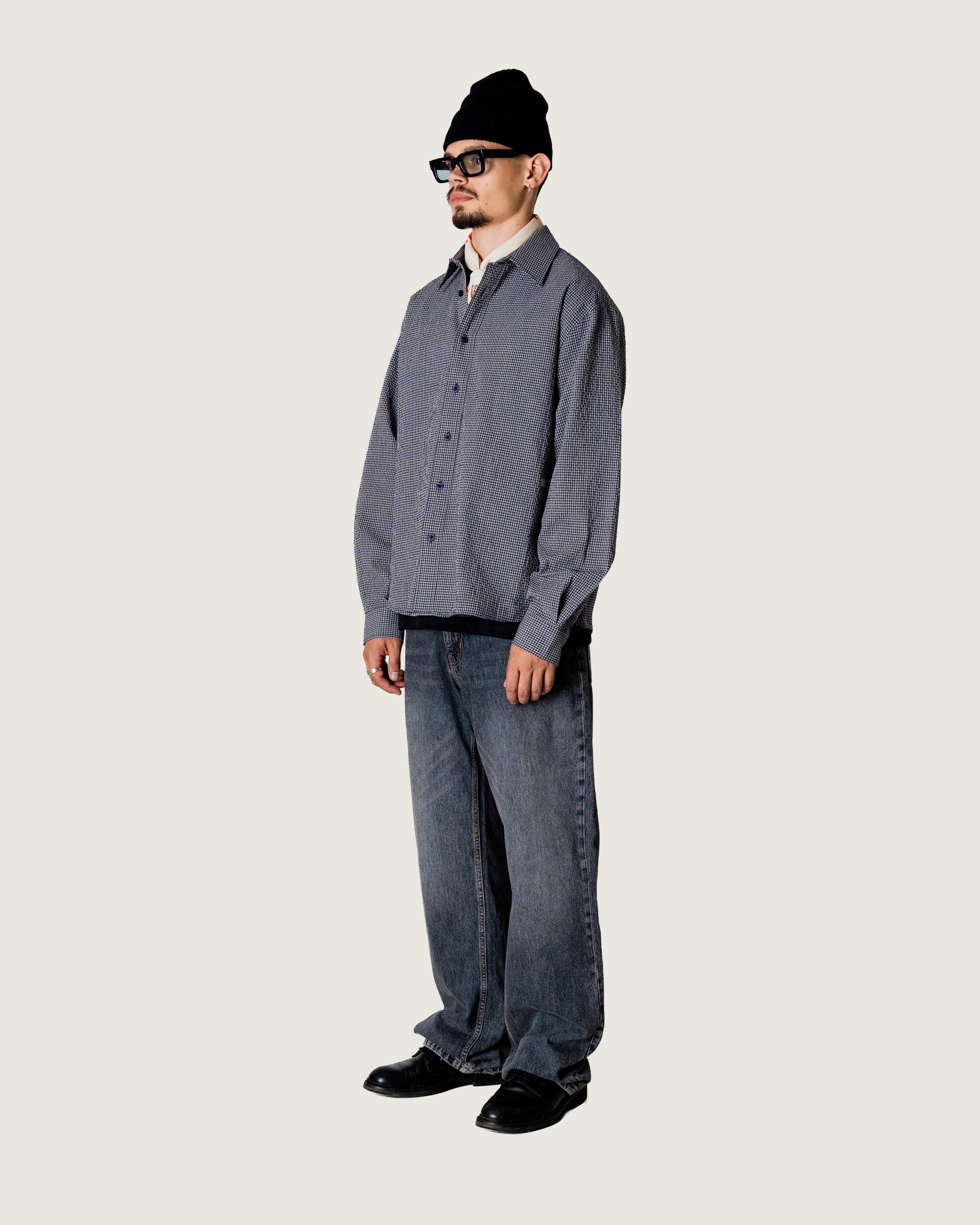 Woodbird WBBuzo Ling Check Shirt Shirts Blue Check