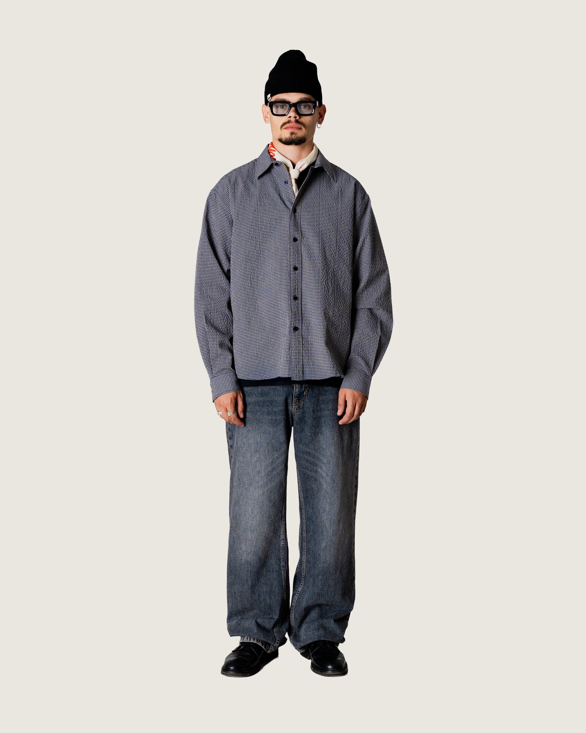 Woodbird WBBuzo Ling Check Shirt Shirts Blue Check