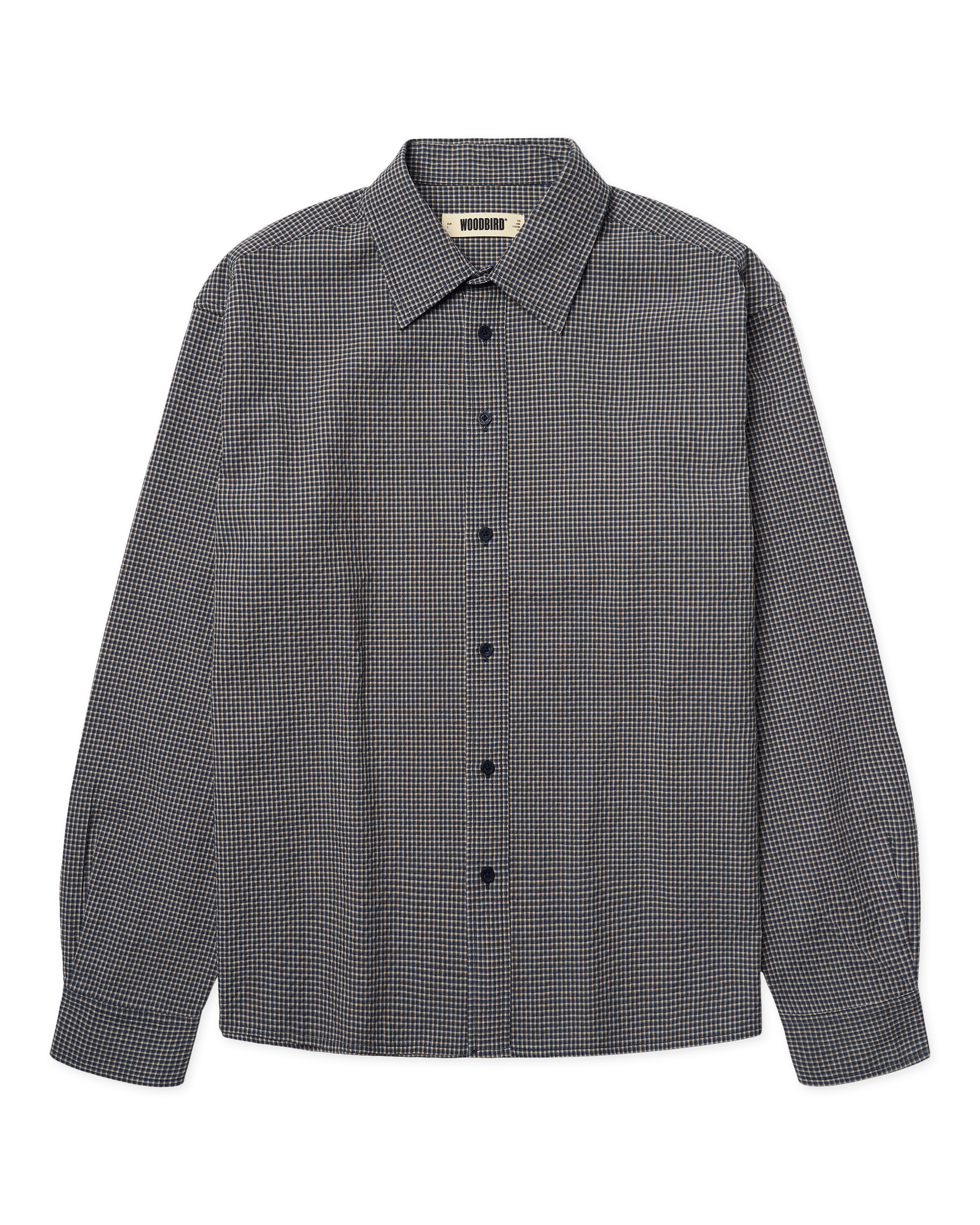Woodbird WBBuzo Ling Check Shirt Shirts Blue Check