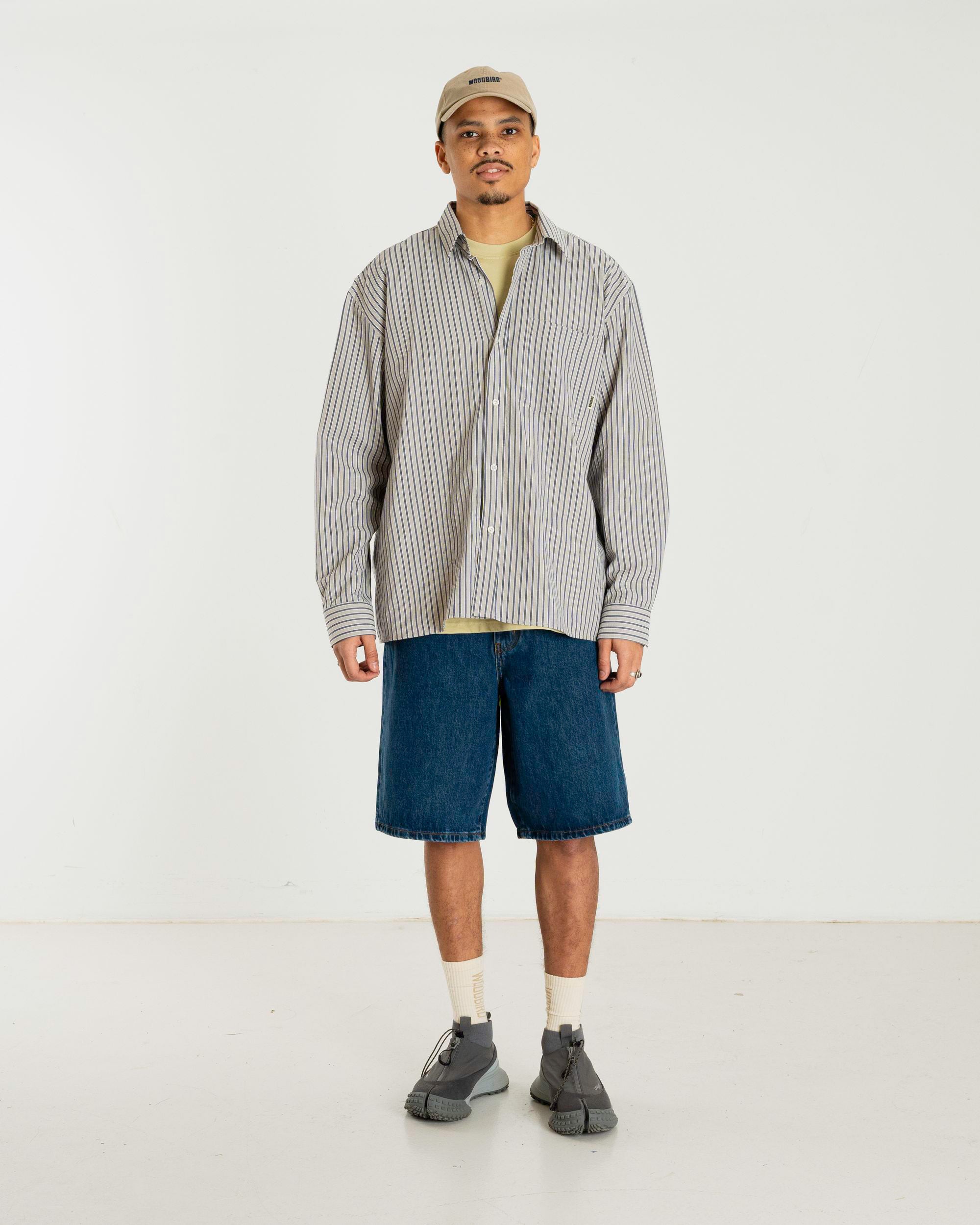 Woodbird WBBuzo Ming Shirt Shirts Grey