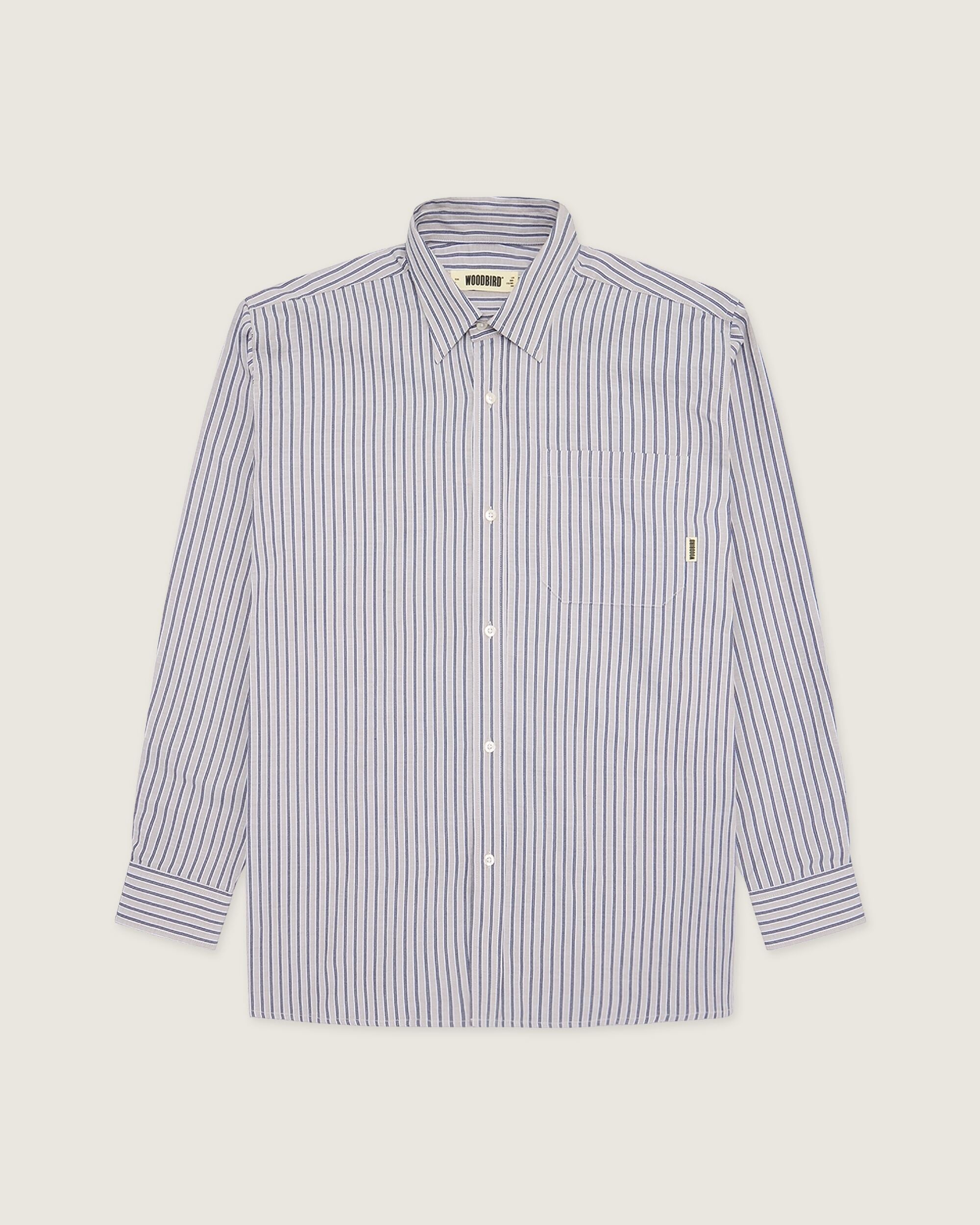 Woodbird WBBuzo Ming Shirt Shirts Grey