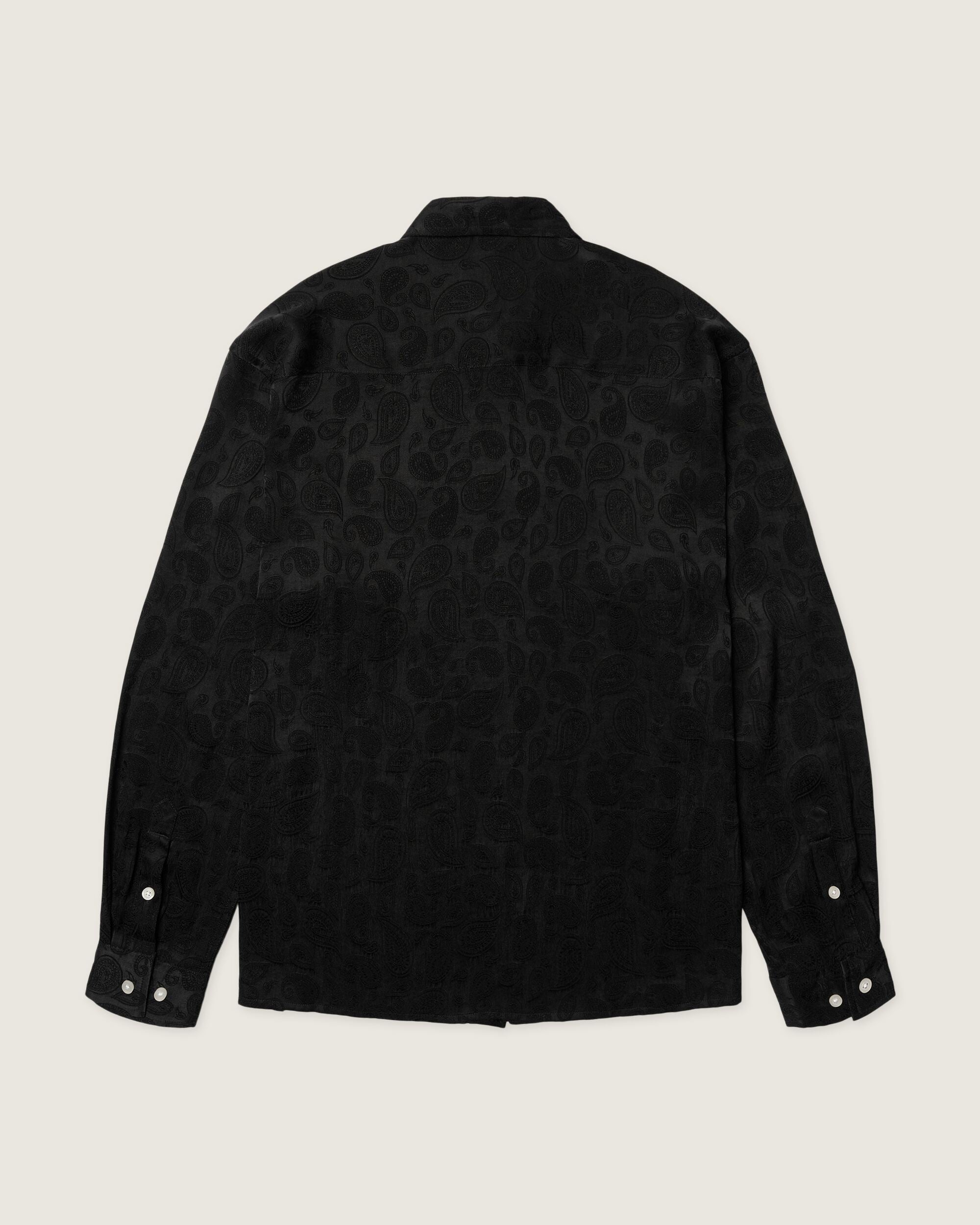 Woodbird WBBuzo Paisley Shirt Shirts Black
