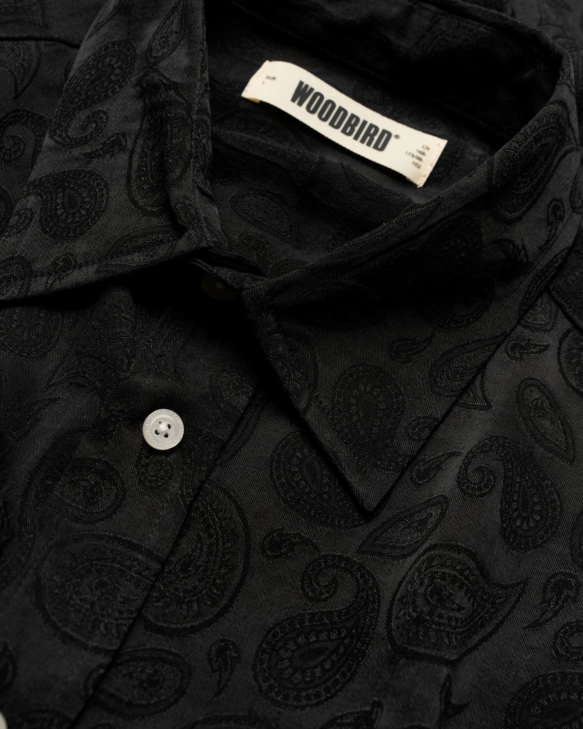 Woodbird WBBuzo Paisley Shirt Shirts Black
