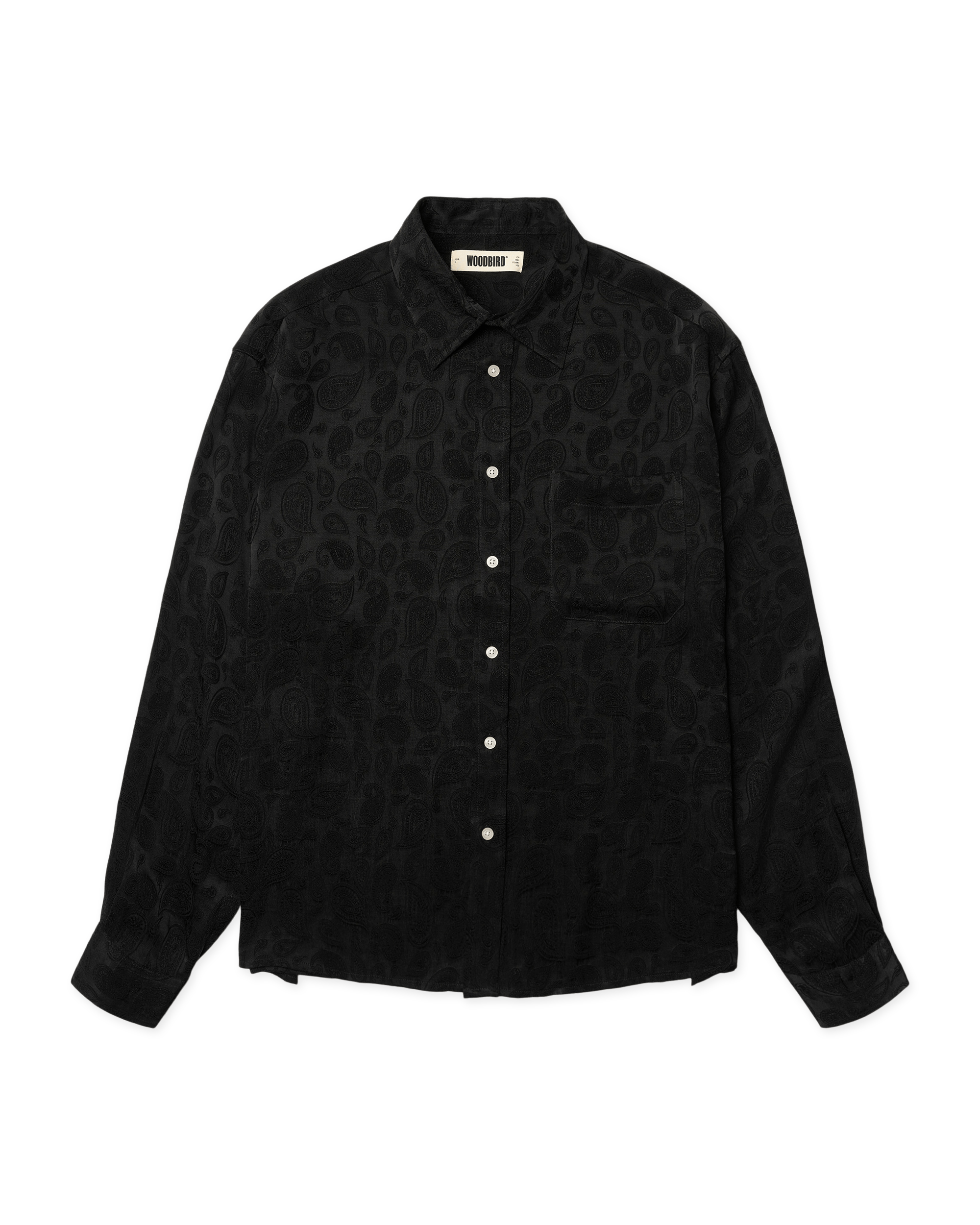 Woodbird WBBuzo Paisley Shirt Shirts Black