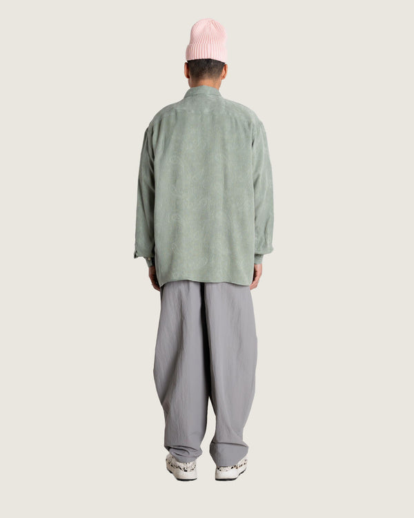 Woodbird WBBuzo Paisley Shirt Shirts Grey-Green