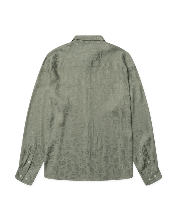 Woodbird WBBuzo Paisley Shirt Shirts Grey-Green