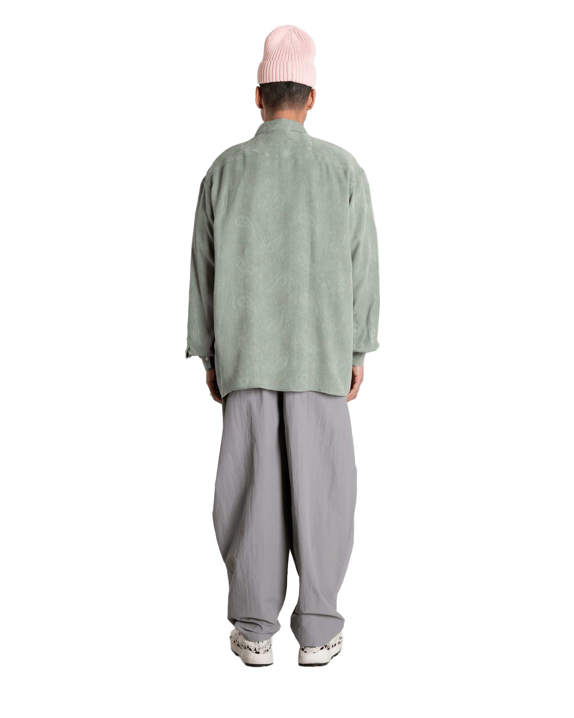 Woodbird WBBuzo Paisley Shirt Shirts Grey-Green