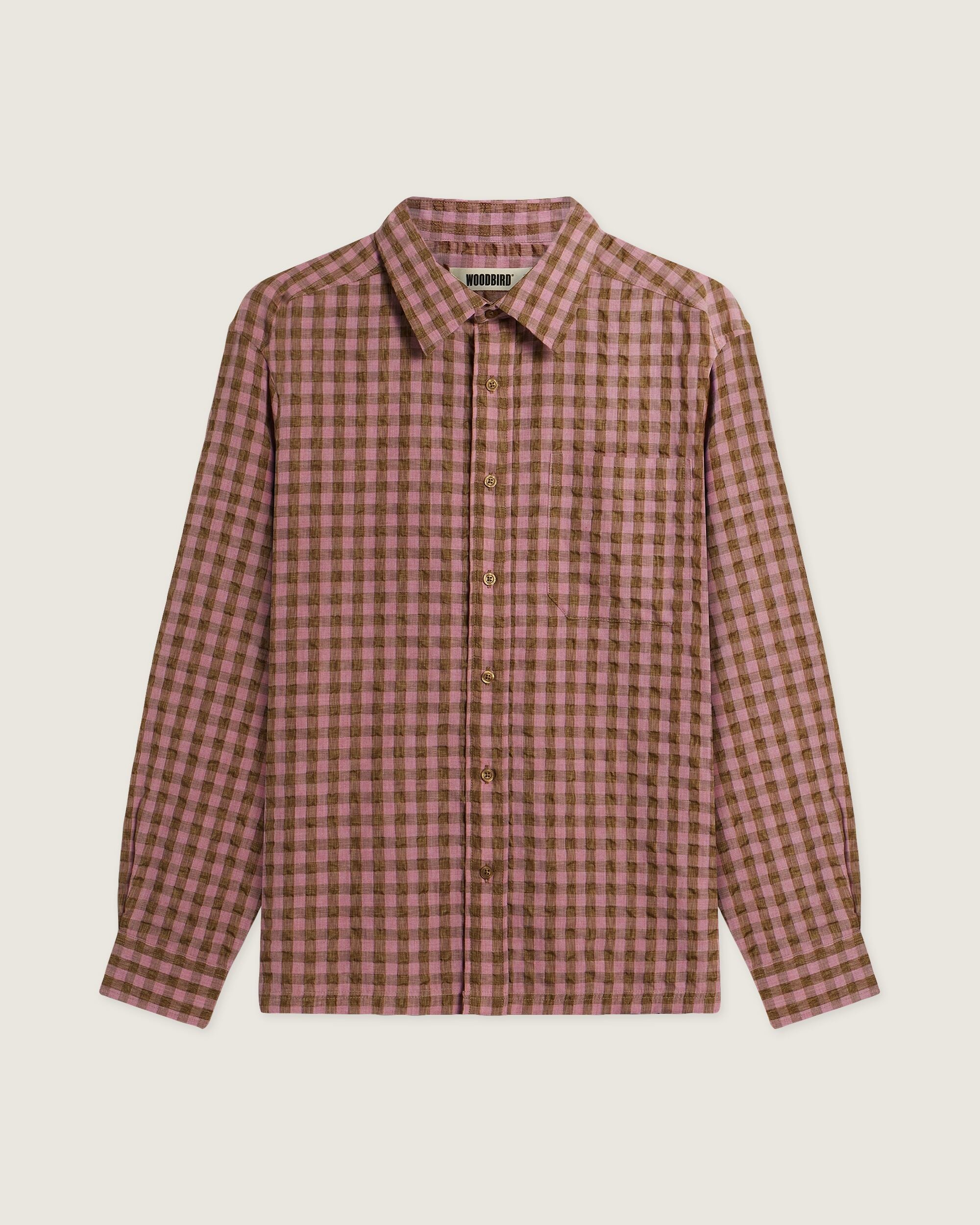 Woodbird WBBuzo Ruffel Shirt Shirts Pink