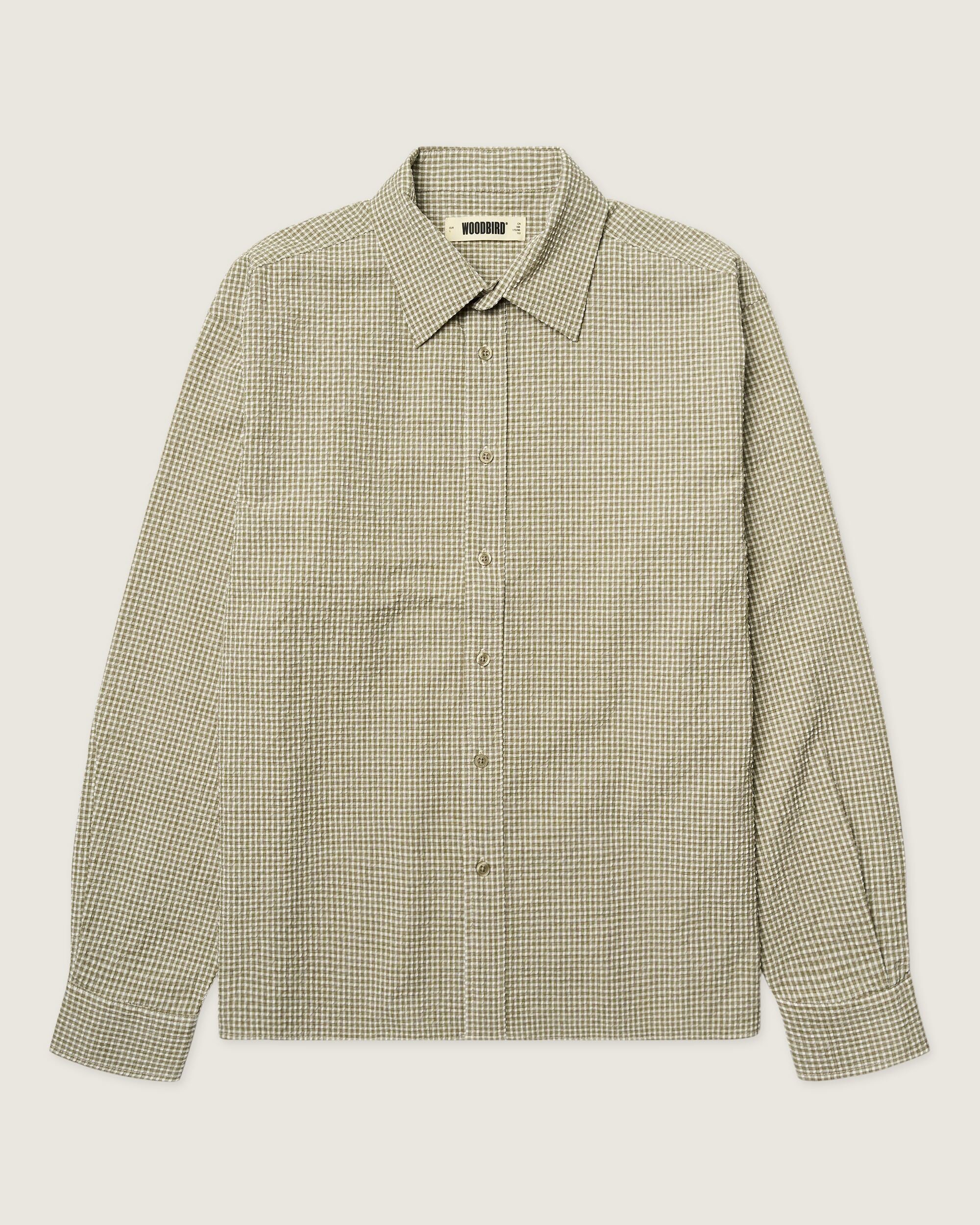 Woodbird WBBuzo Seer Check Shirt Shirts Off White Check