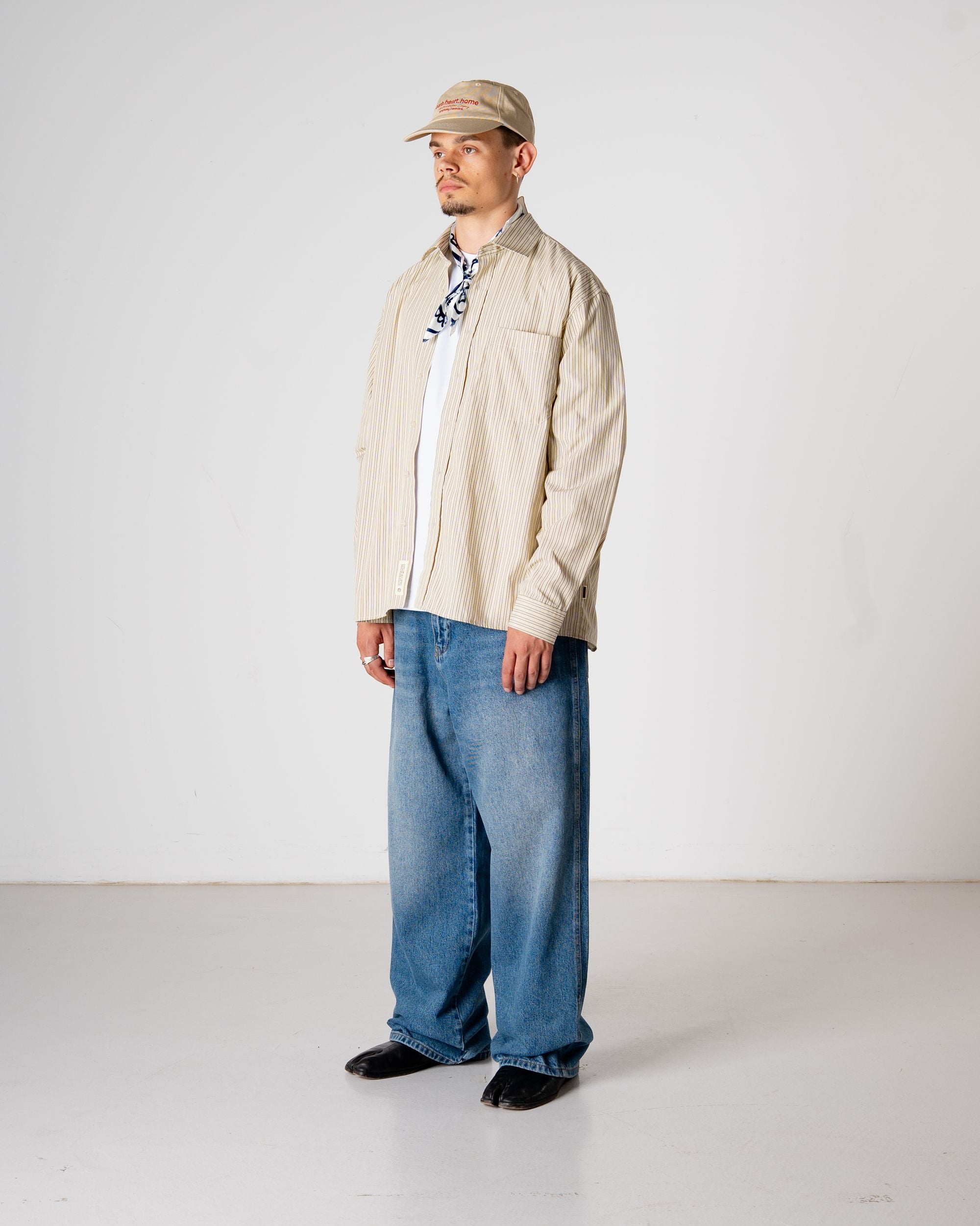 Woodbird WBBuzo Striped Shirt Shirts Yellow