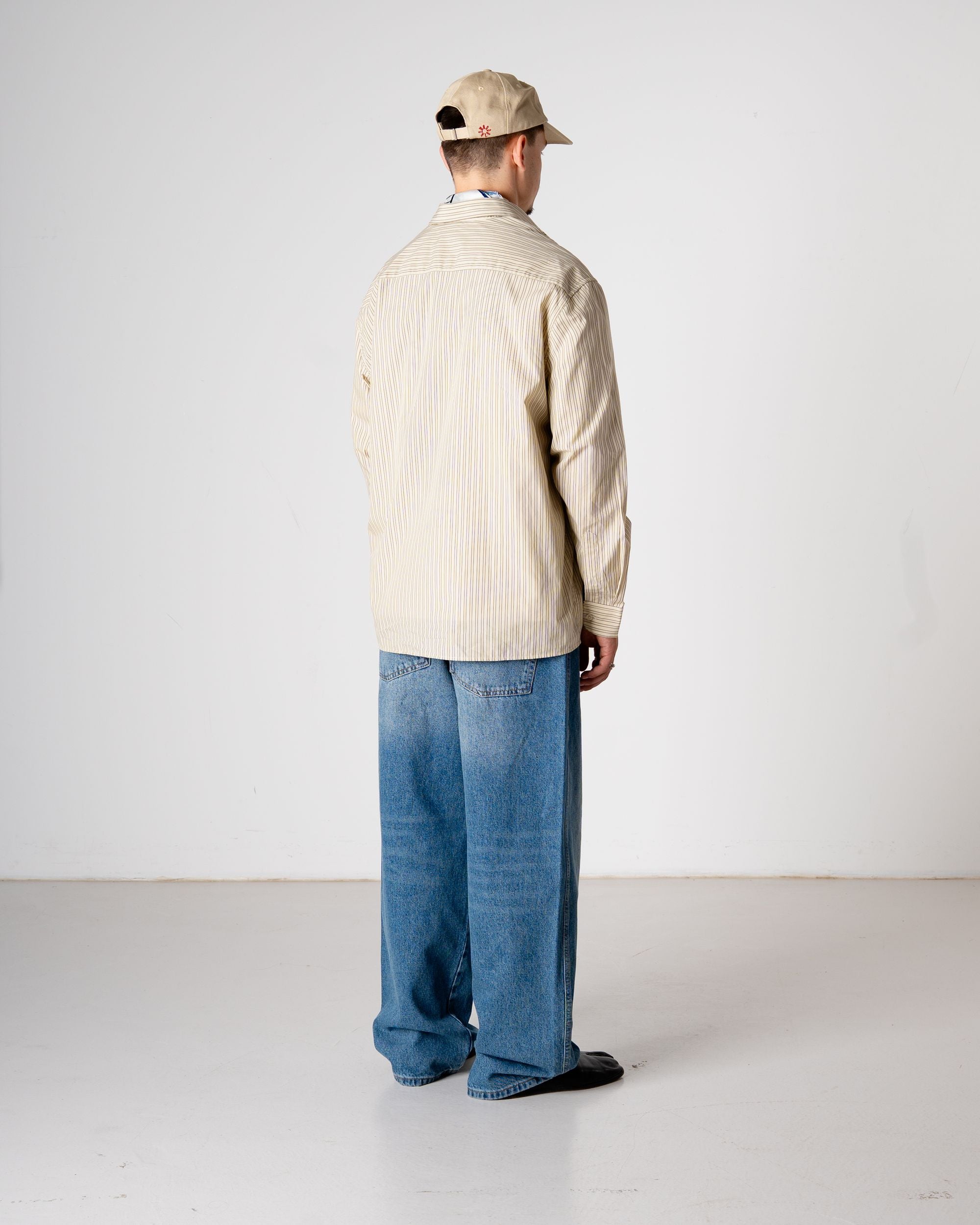 Woodbird WBBuzo Striped Shirt Shirts Yellow