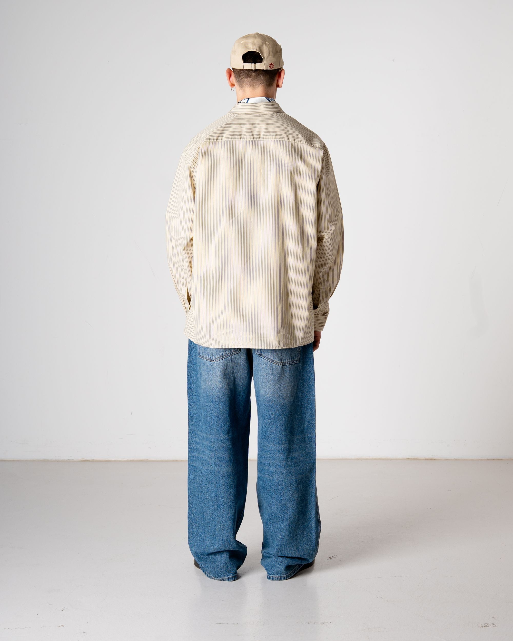Woodbird WBBuzo Striped Shirt Shirts Yellow