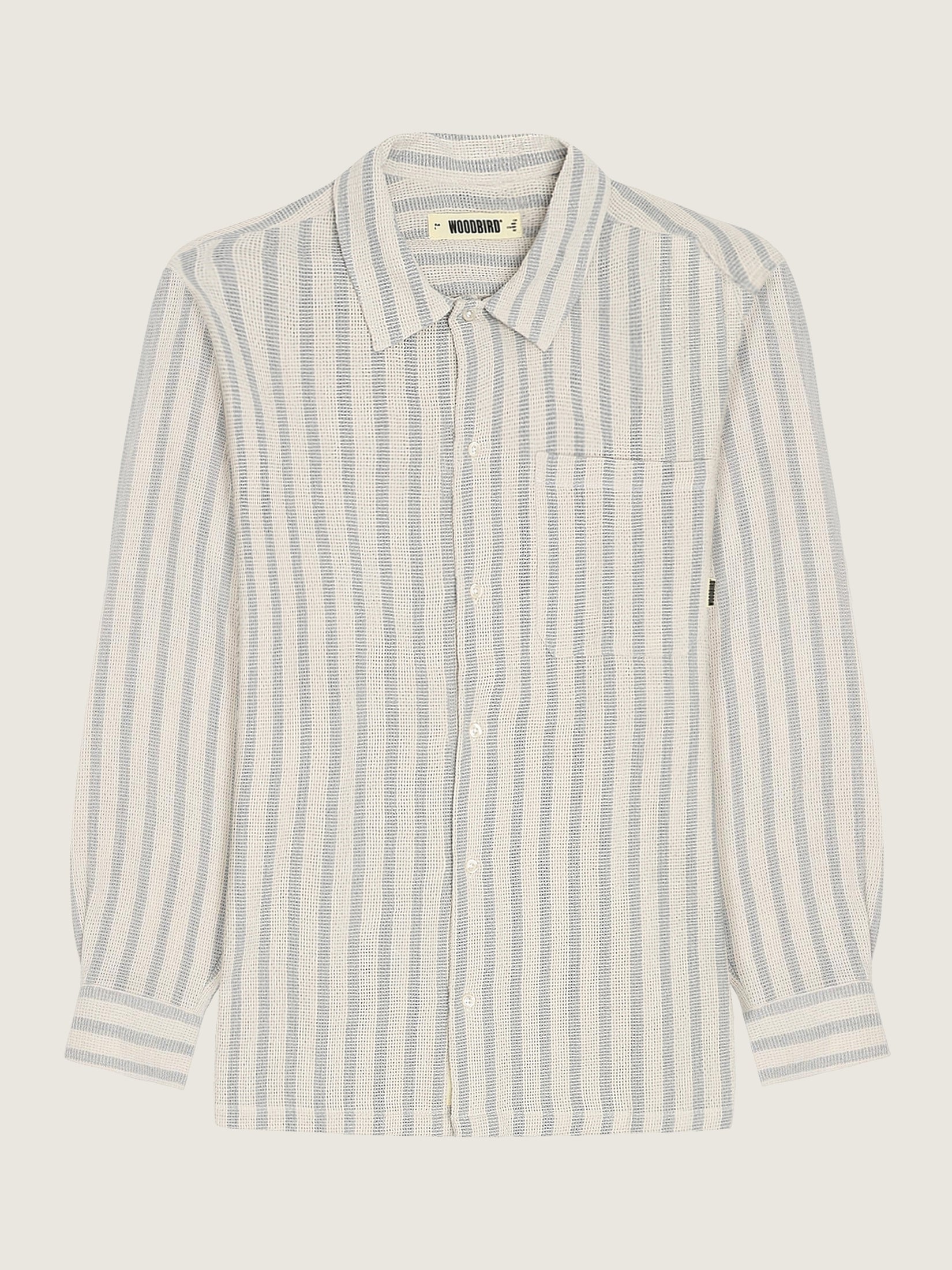 Woodbird WBBuzo Weeve Shirt Shirts Off White