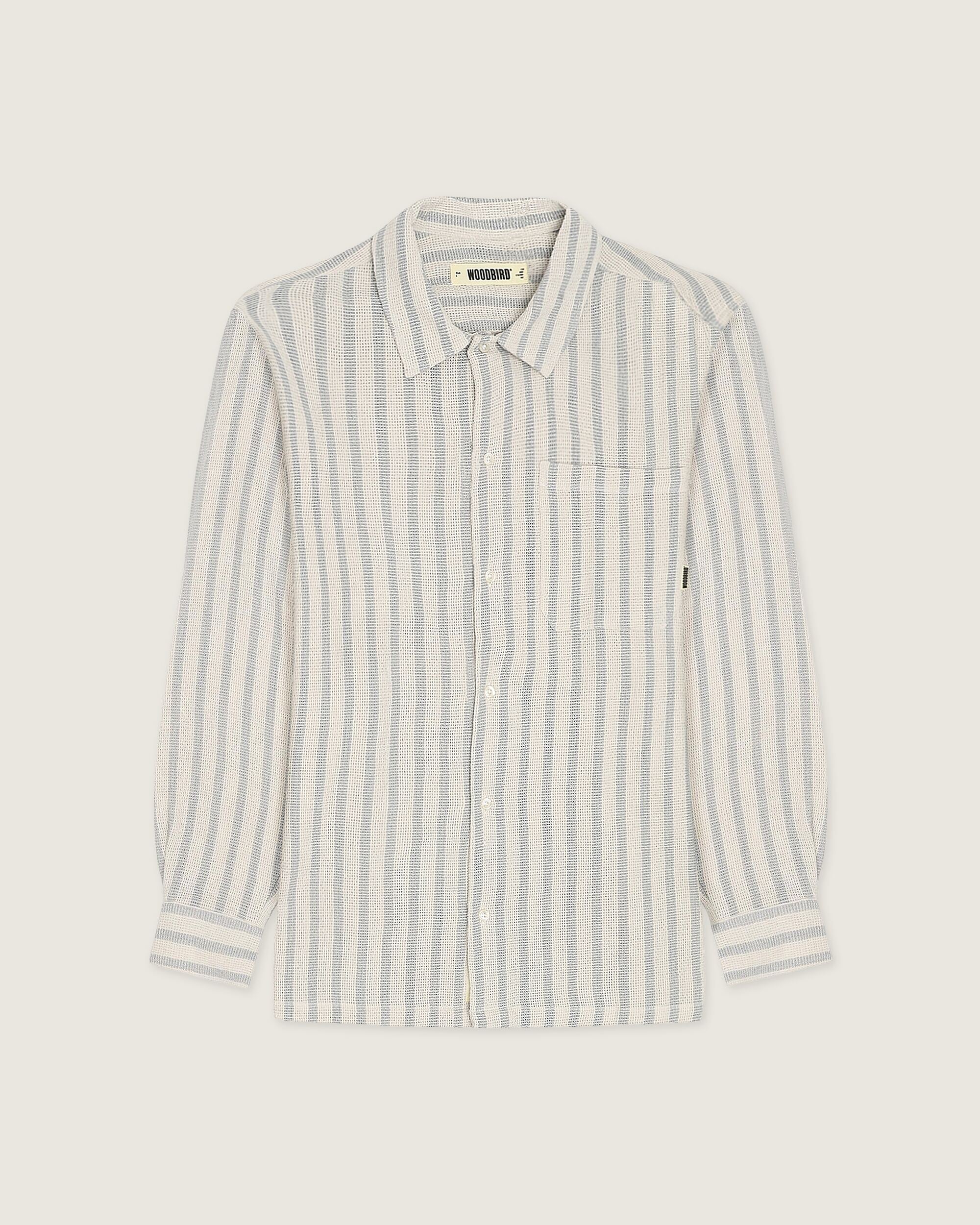 Woodbird WBBuzo Weeve Shirt Shirts Off White