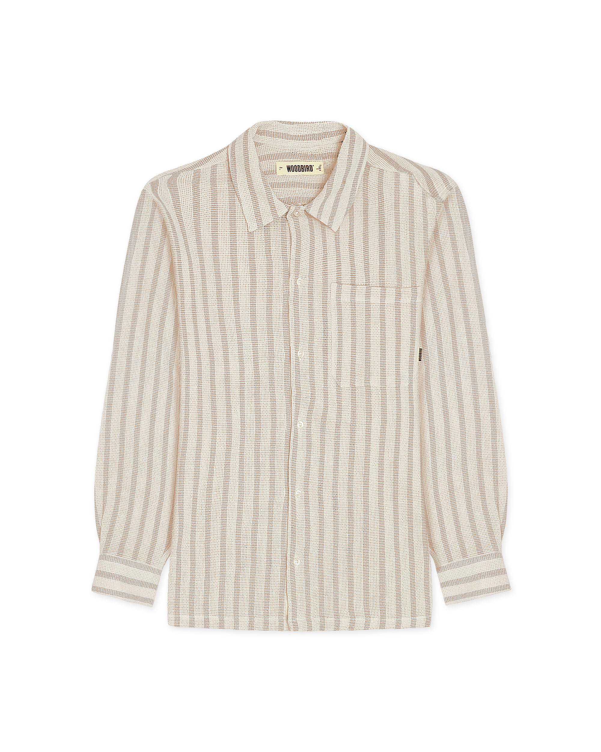 Woodbird WBBuzo Weeve Shirt Shirts Sand