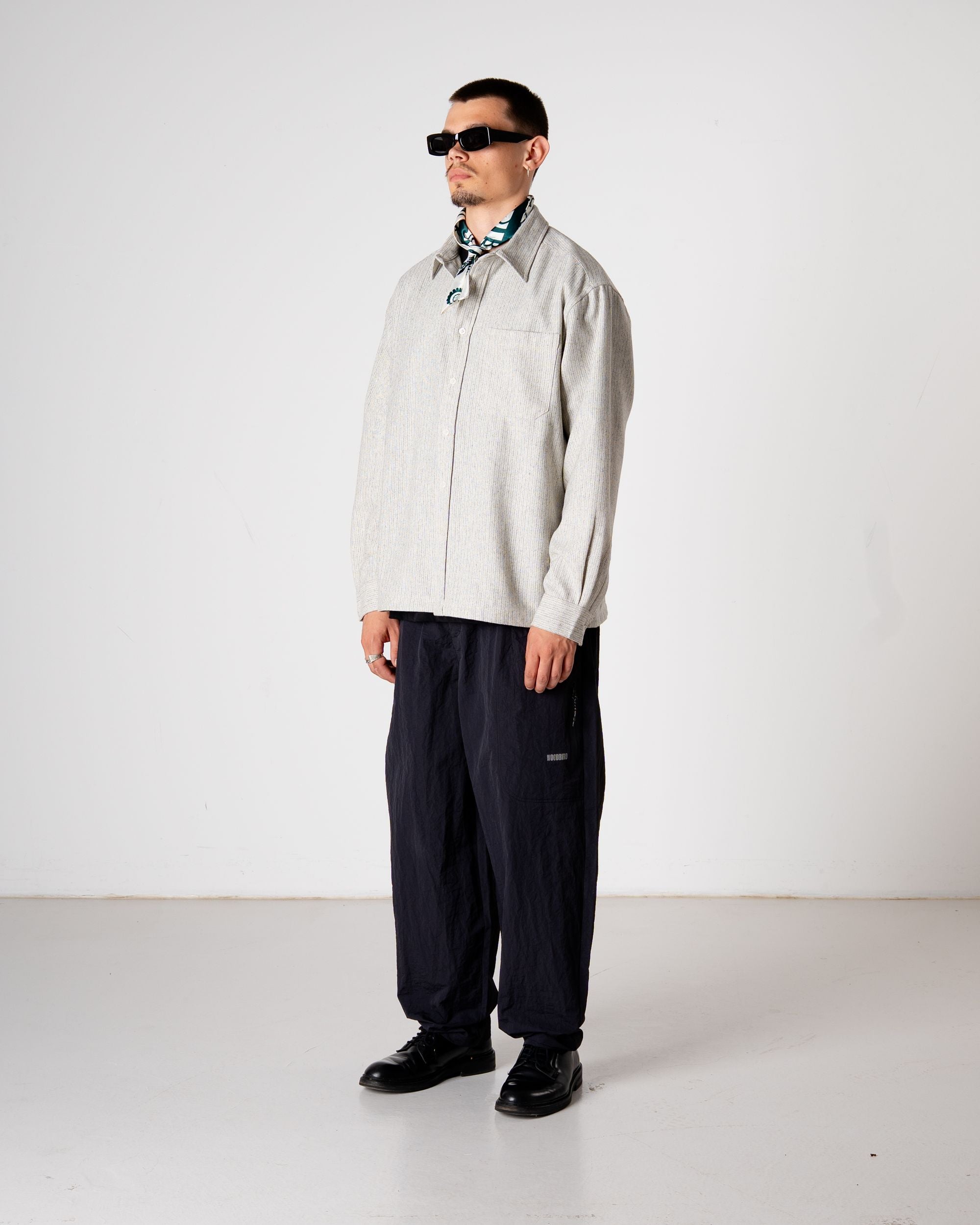 Woodbird WBBuzo Wool Shirt Shirts Grey