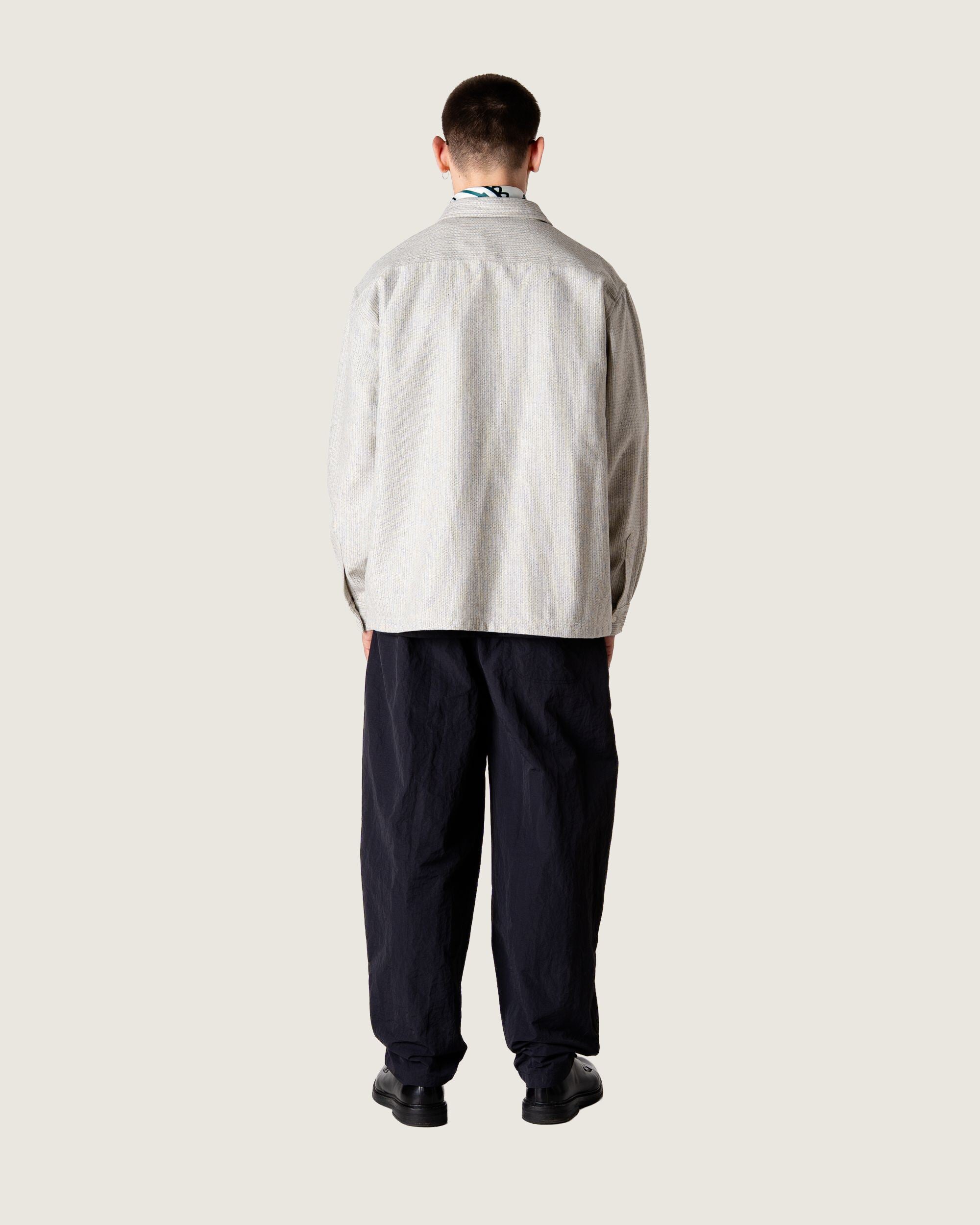 Woodbird WBBuzo Wool Shirt Shirts Grey