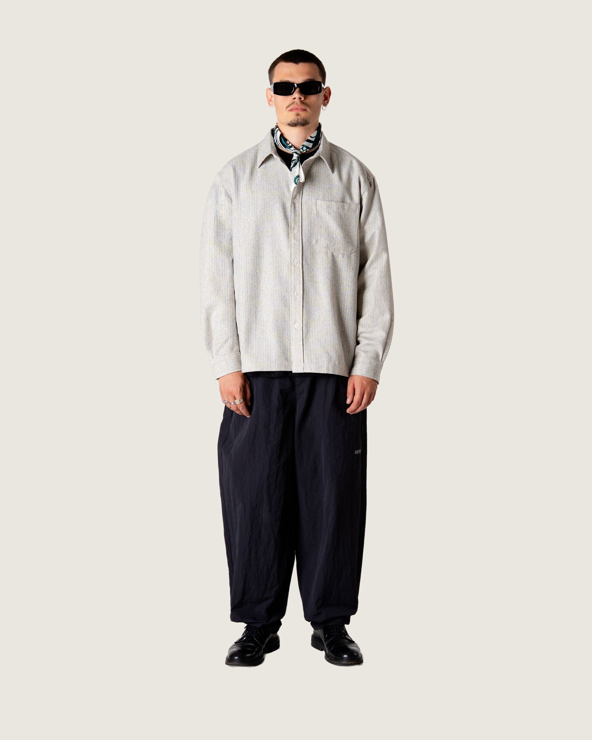 Woodbird WBBuzo Wool Shirt Shirts Grey