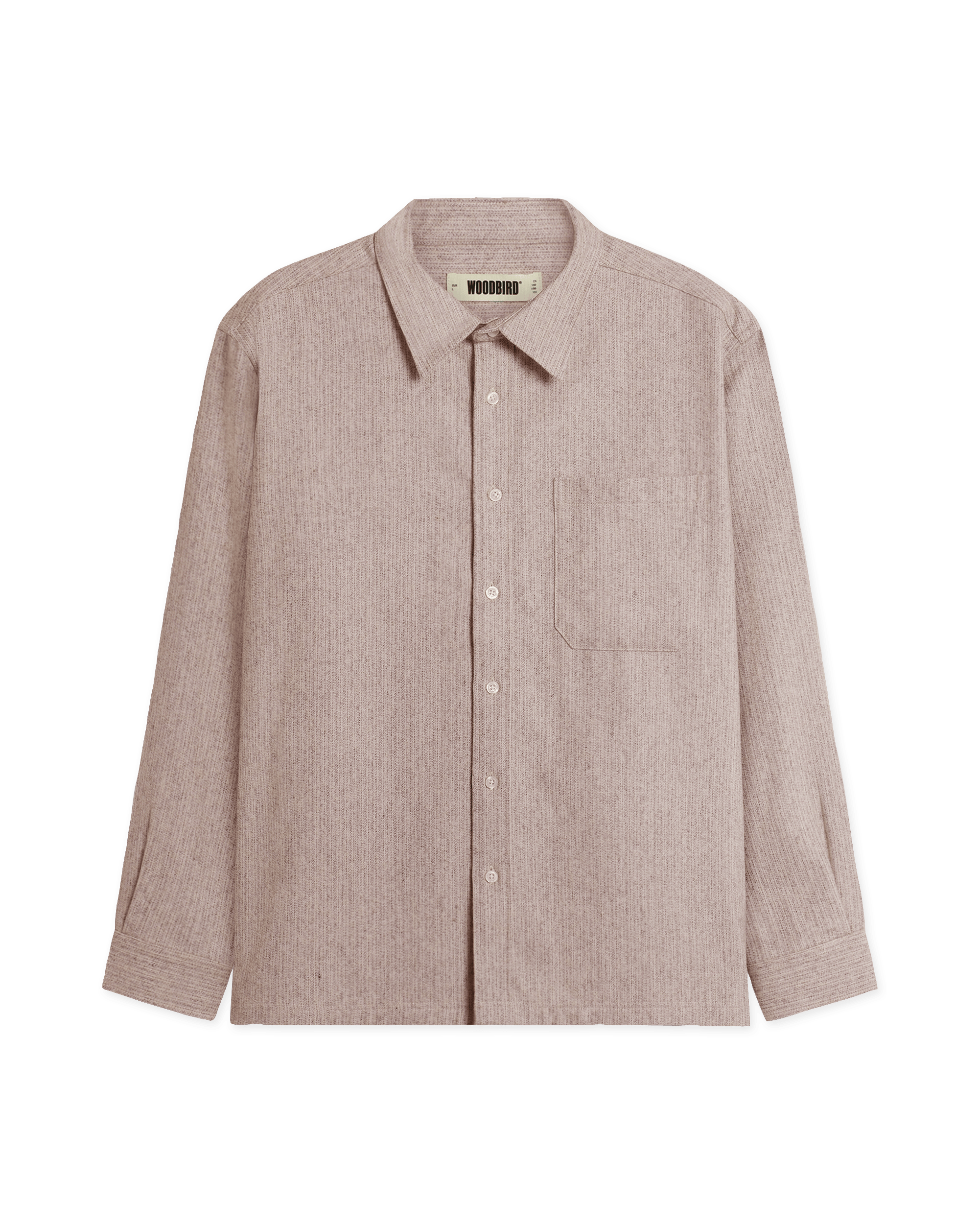 Woodbird WBBuzo Wool Shirt Shirts Light Pink