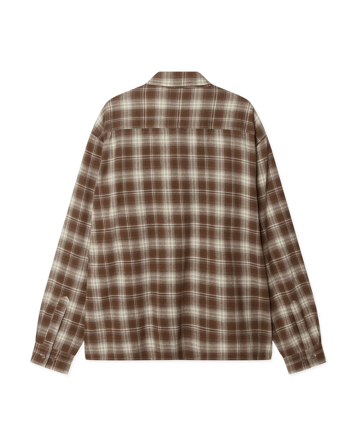 Woodbird WBBuzo Yeng Check Shirt Shirts Off White-Brown