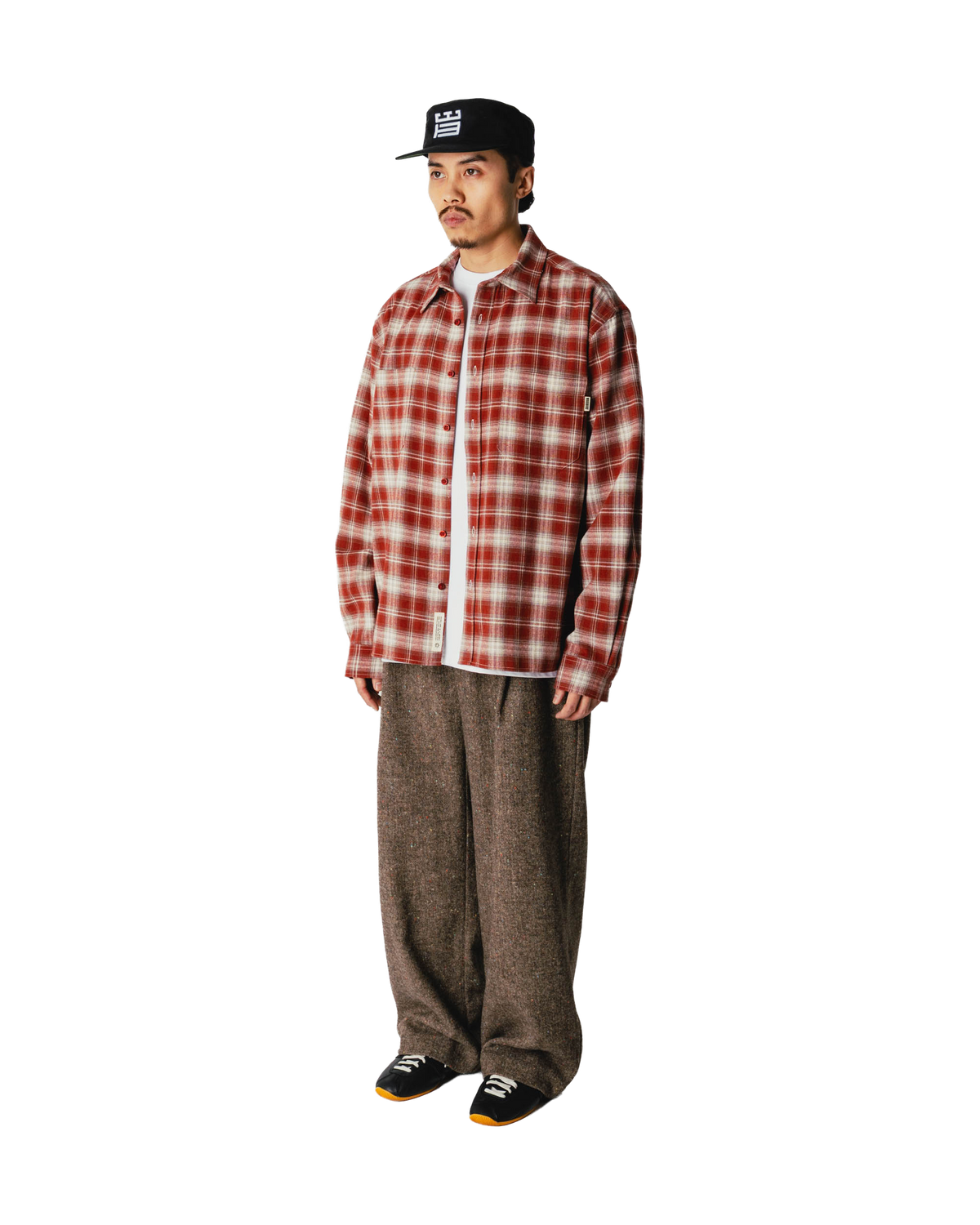 Woodbird WBBuzo Yeng Check Shirt Shirts Off White-Red