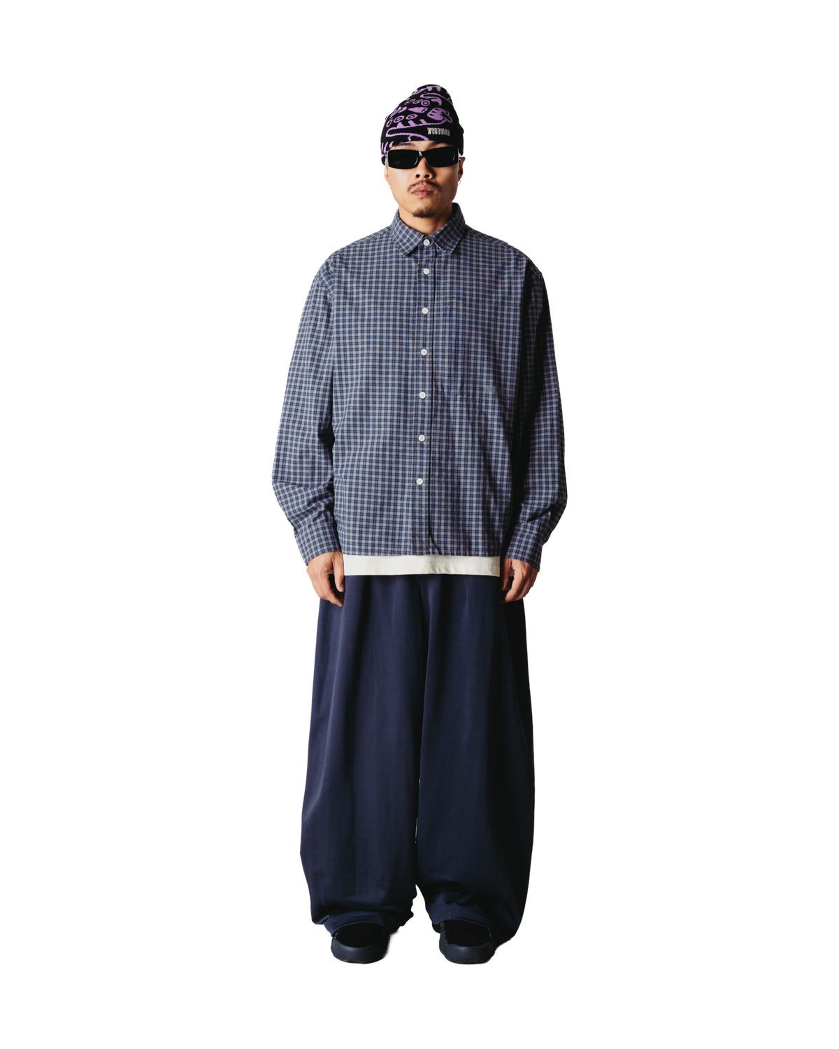 Woodbird WBBuzo Yu Check Shirt Shirts Blue
