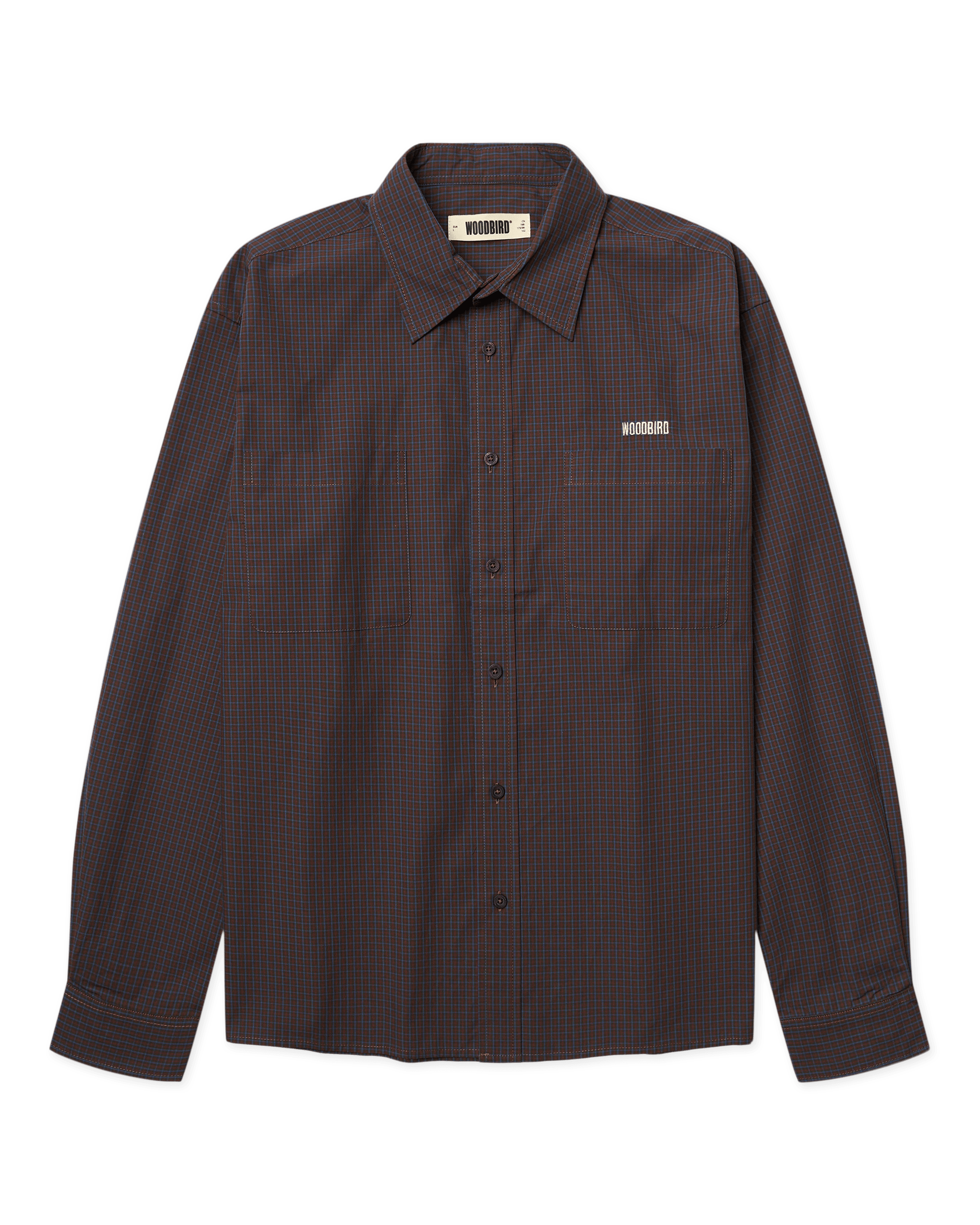 Woodbird WBBuzo Yuan Check Shirt Shirts Blue Check